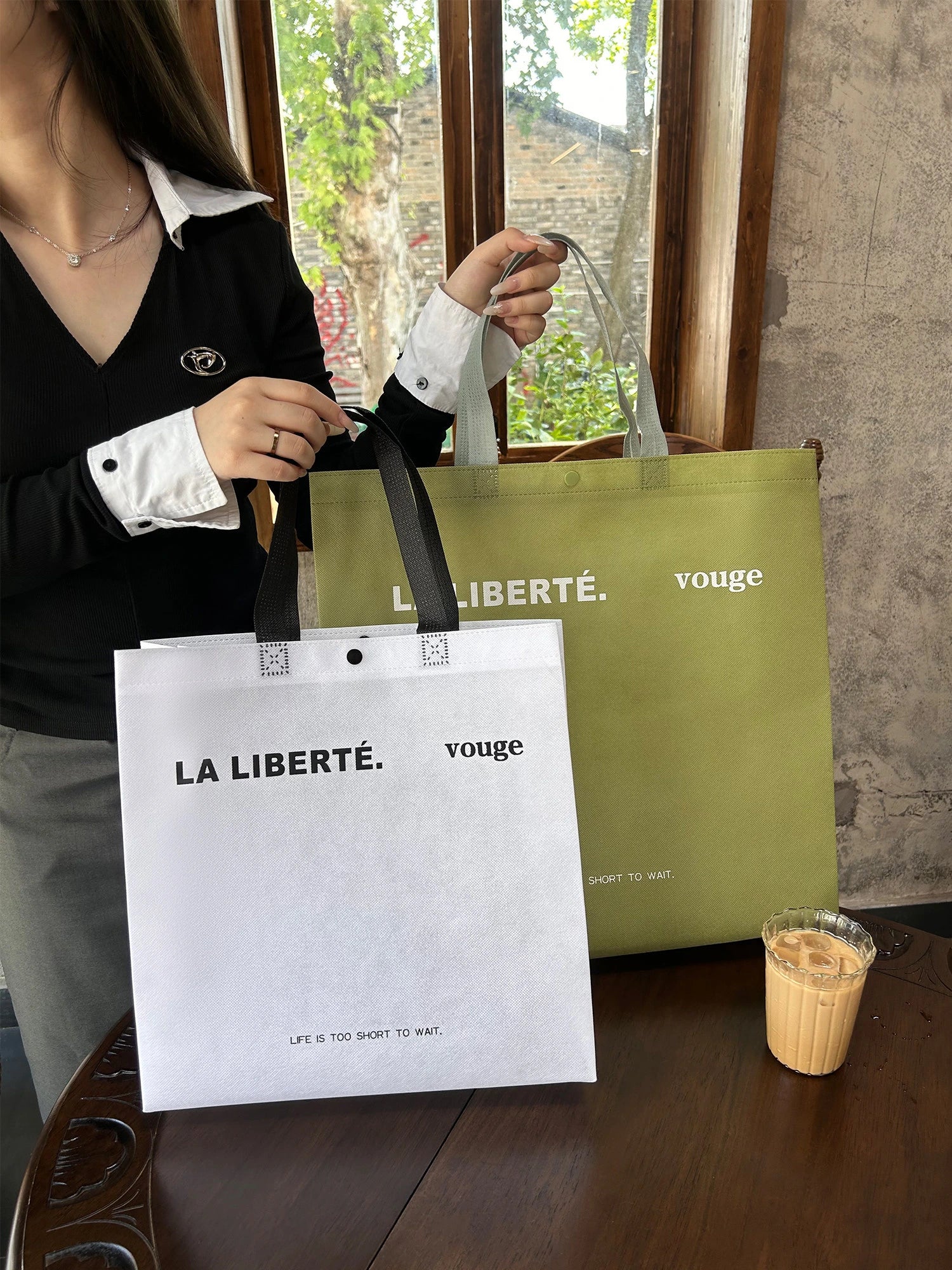 Boutique Non-Woven Tote Bags — 12 Styles product view 2