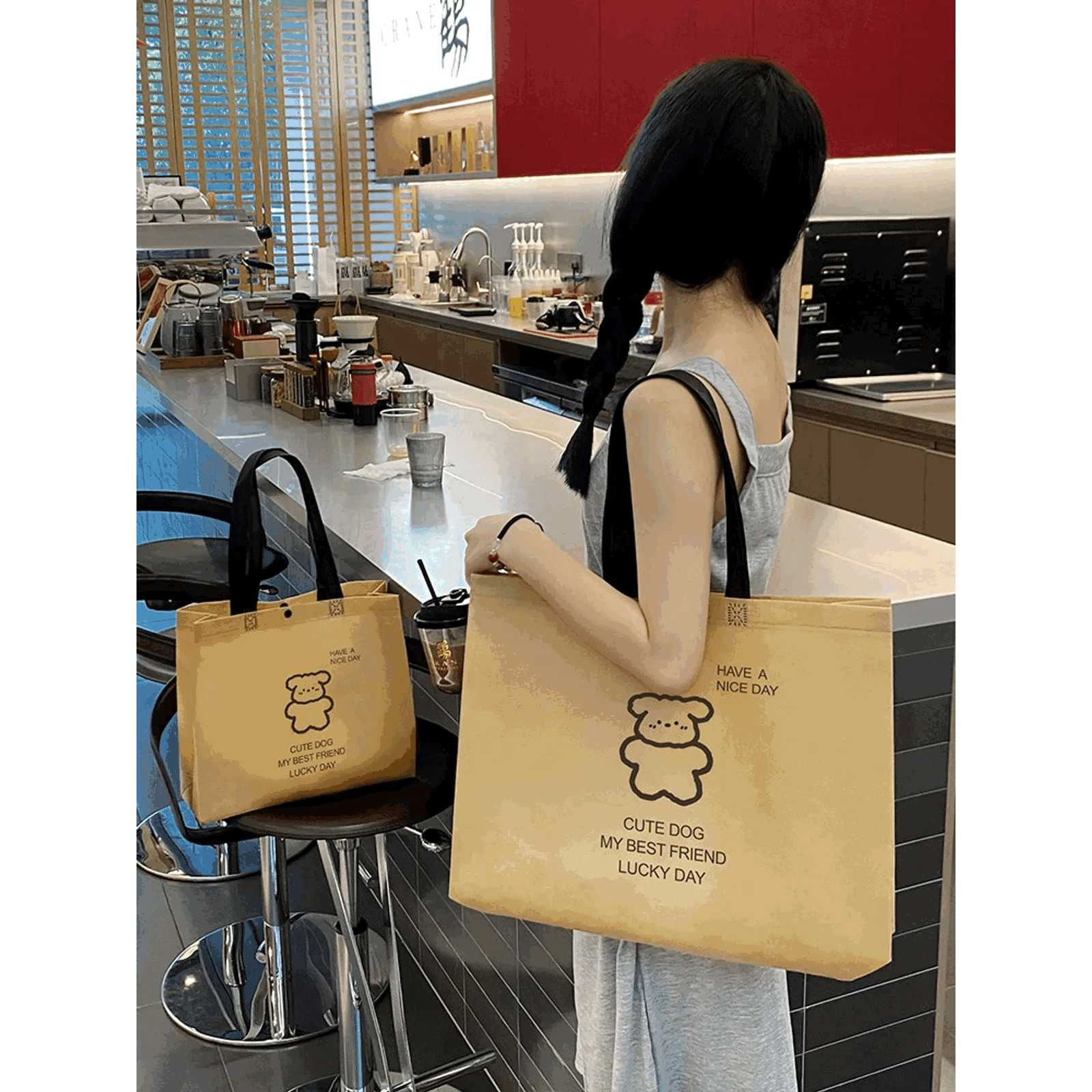 Boutique Non-Woven Tote Bags — 12 Styles animated product view 1
