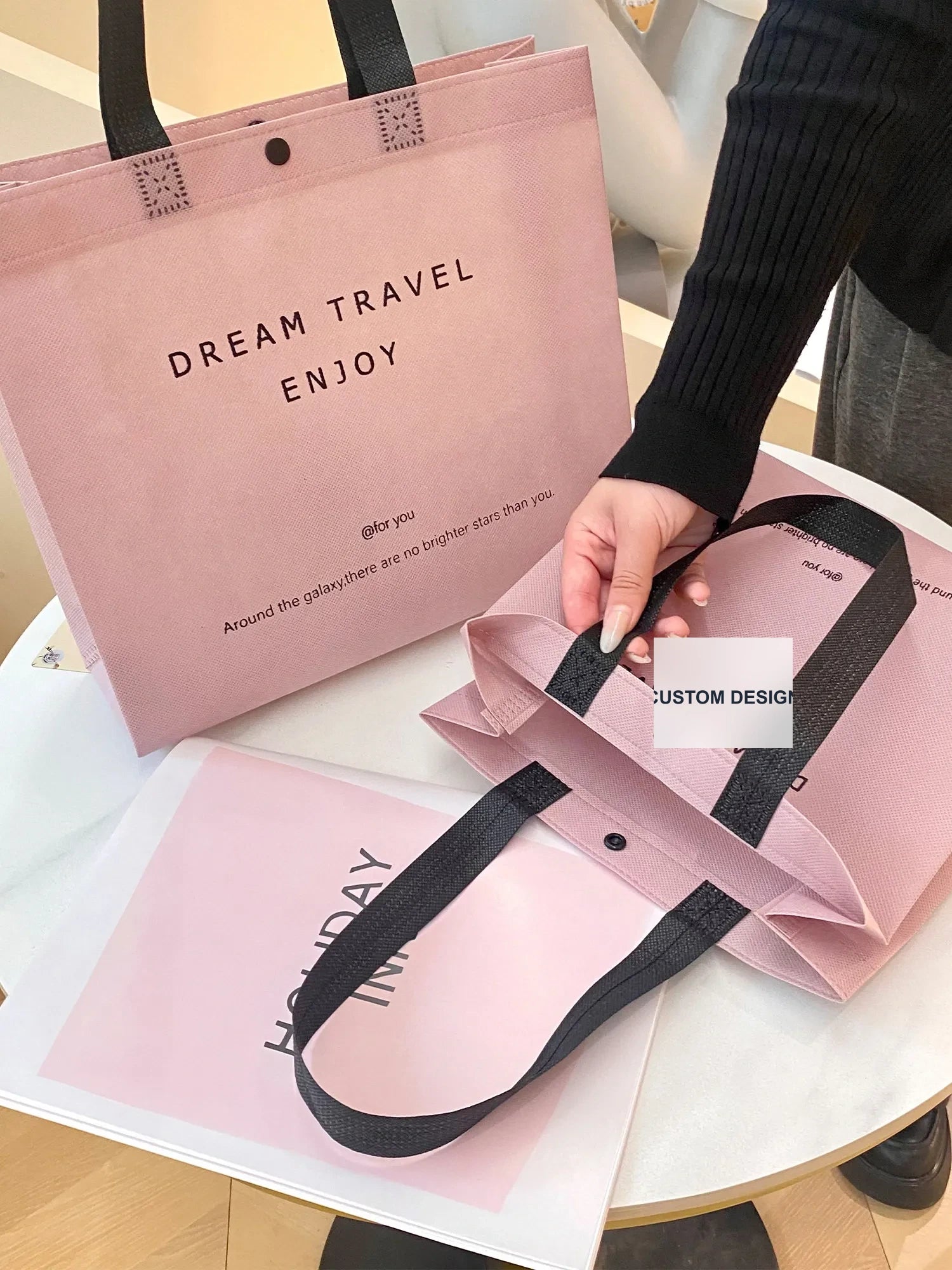 Boutique Non-Woven Tote Bags — 13 Styles product view 4