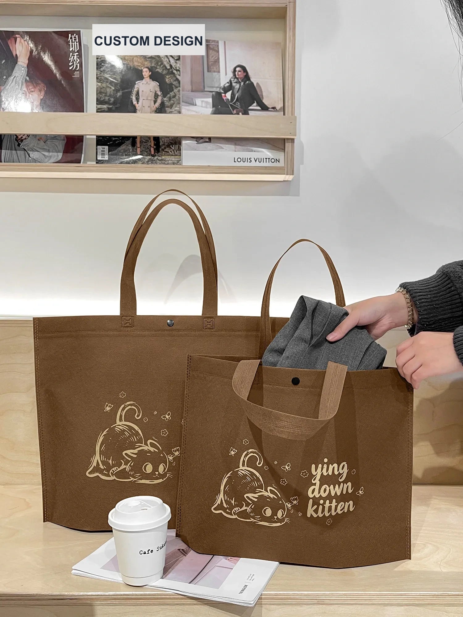 Boutique Non-Woven Tote Bags — 14 Styles product view 2
