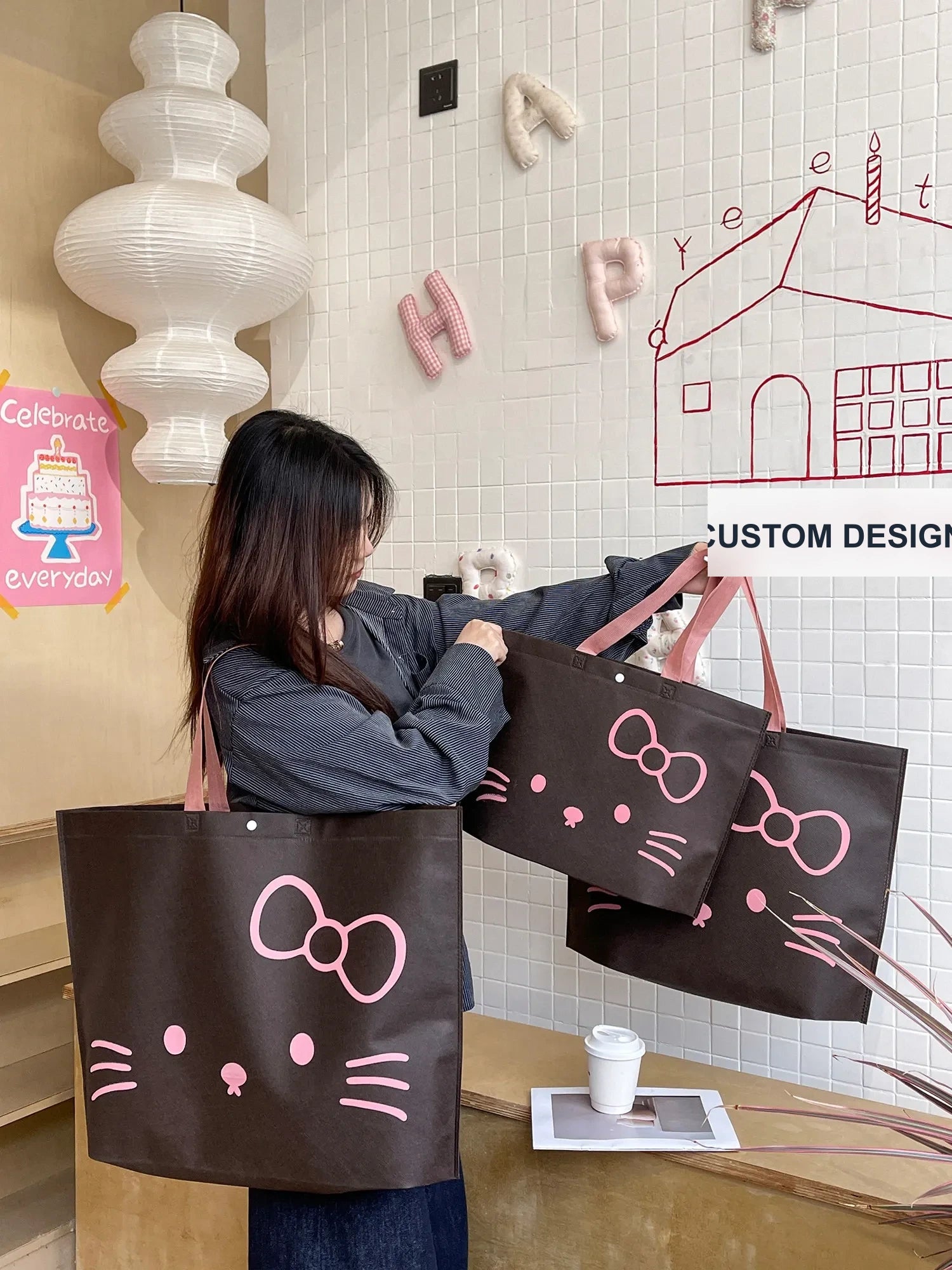 Boutique Non-Woven Tote Bags — 15 Styles product view 1