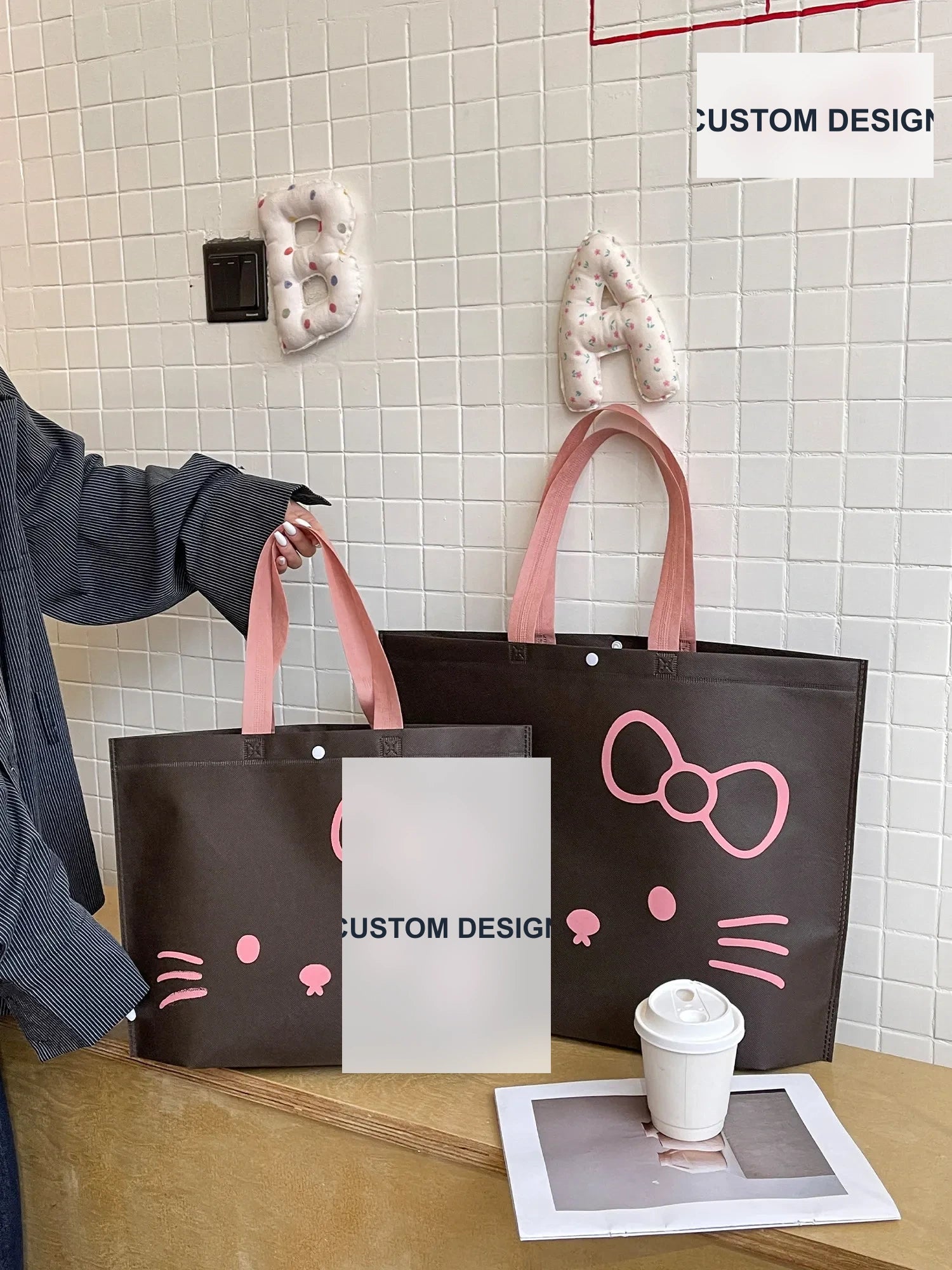 Boutique Non-Woven Tote Bags — 15 Styles product view 2