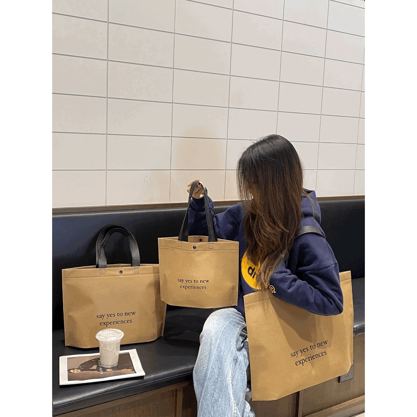 Boutique Non-Woven Tote Bags — 15 Styles animated product view 1