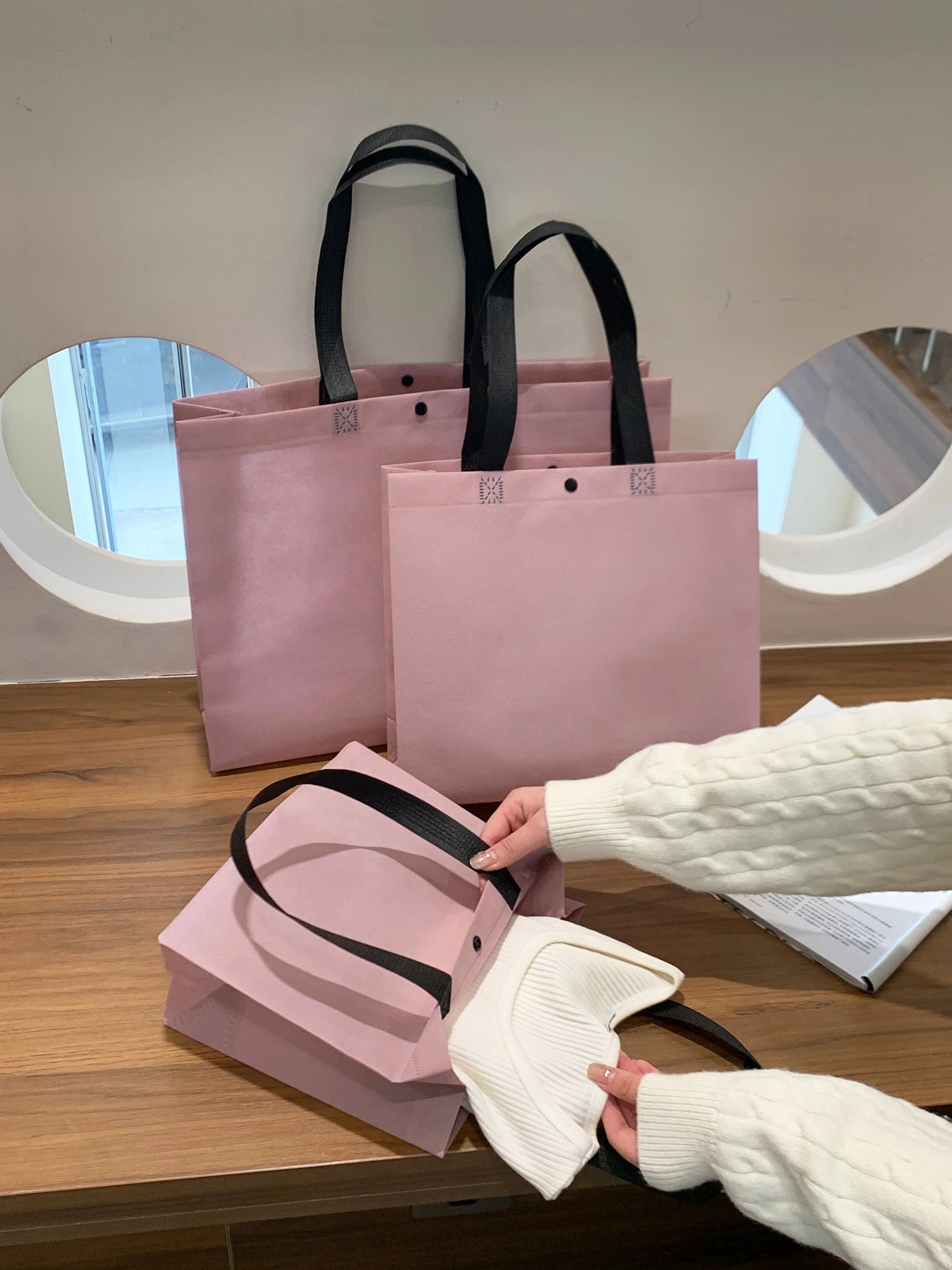 Boutique Non-Woven Tote Bags — 16 Styles product view 1