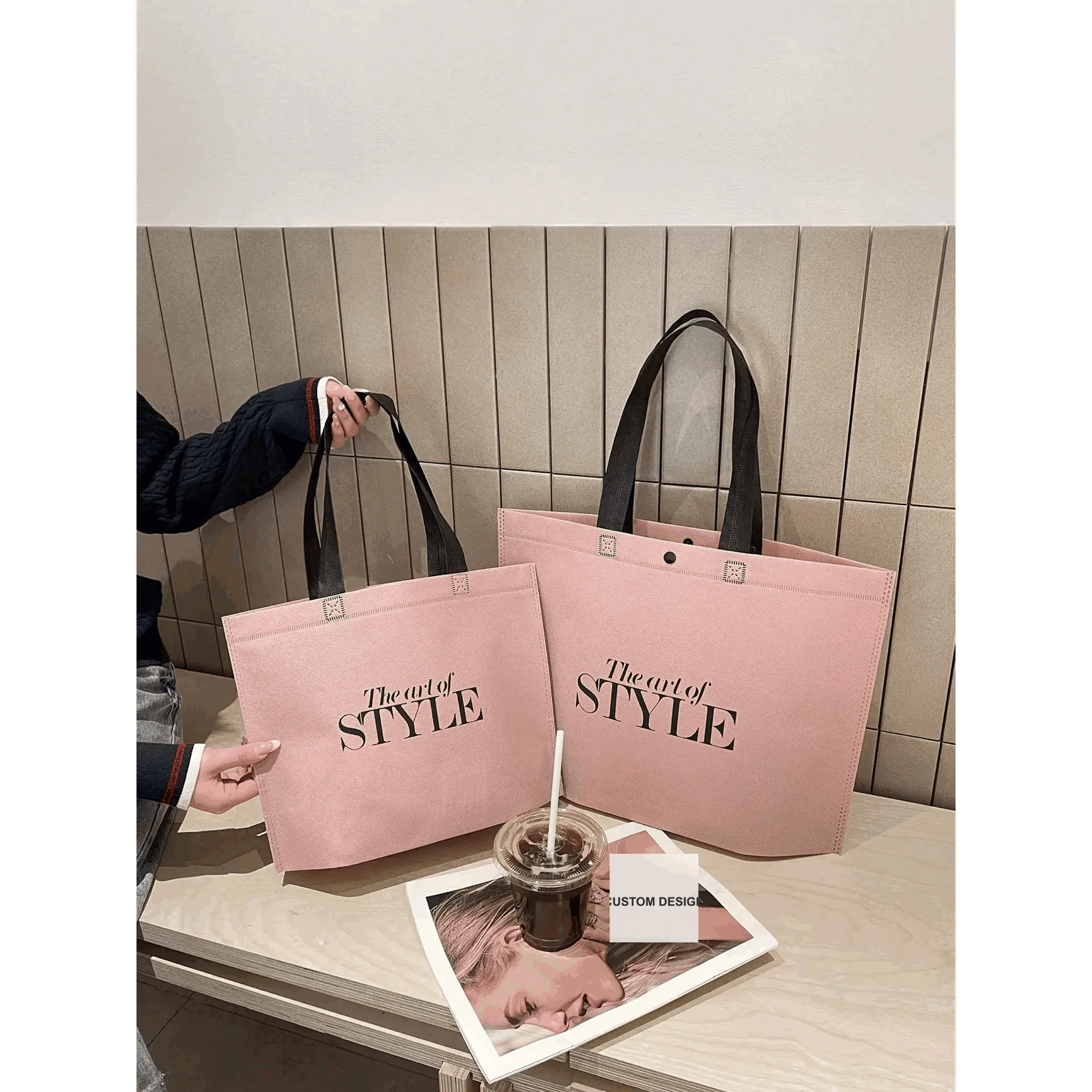 Boutique Non-Woven Tote Bags — 16 Styles animated product view 1