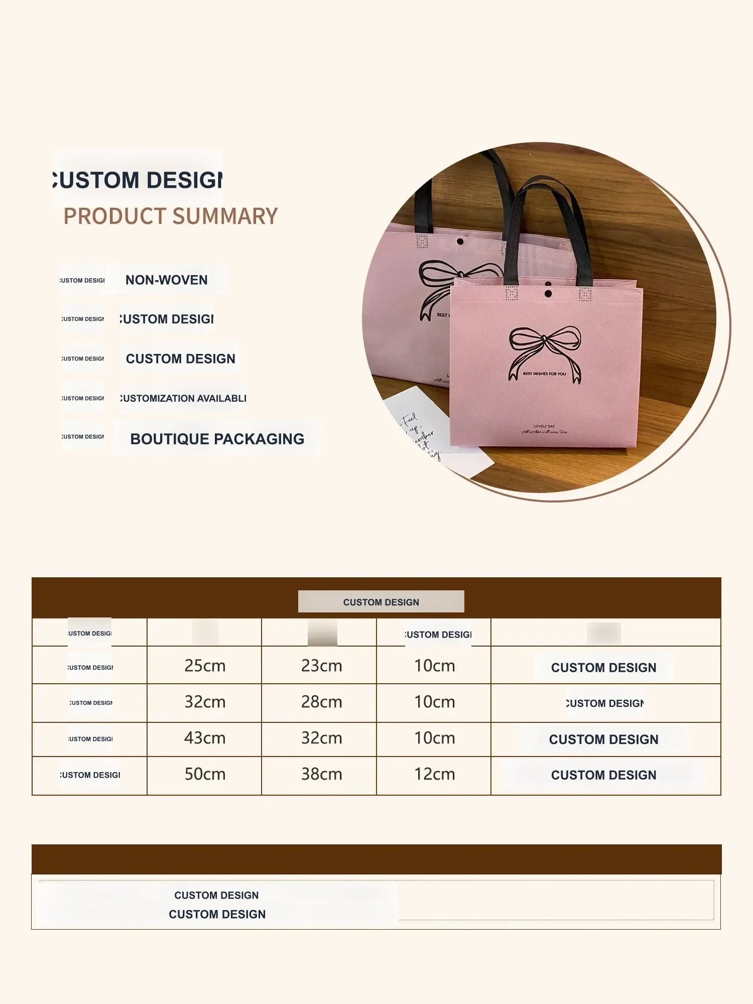 Boutique Non-Woven Tote Bags — 17 Styles product view 2