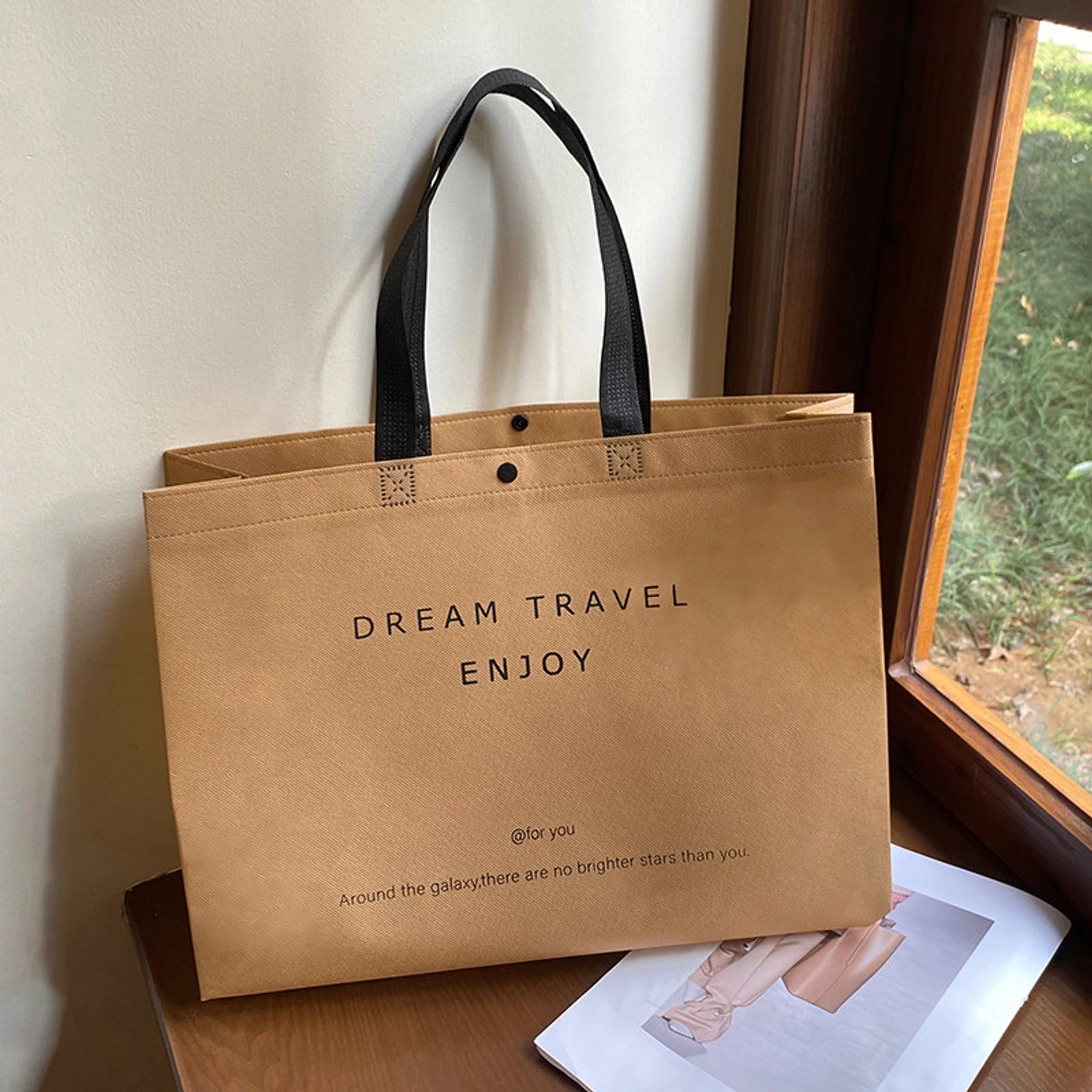 Boutique Non-Woven Tote Bags — 17 Styles — Brown Dream Tote