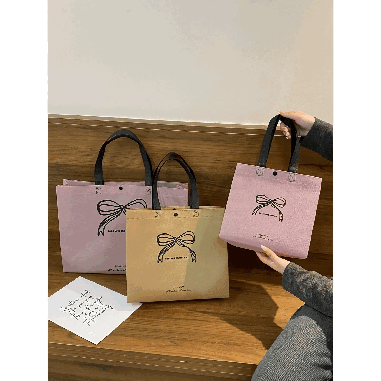 Boutique Non-Woven Tote Bags — 17 Styles animated product view 1