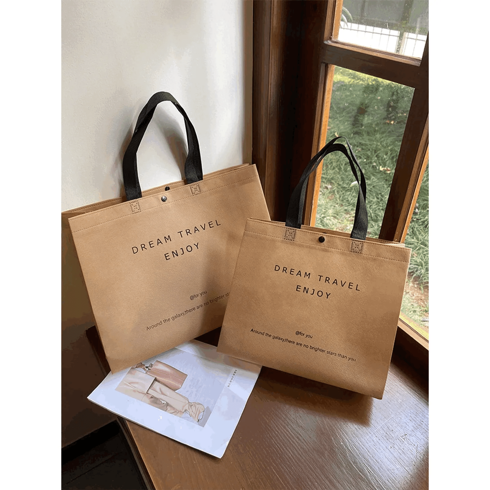 Boutique Non-Woven Tote Bags — 19 Styles animated product view 1
