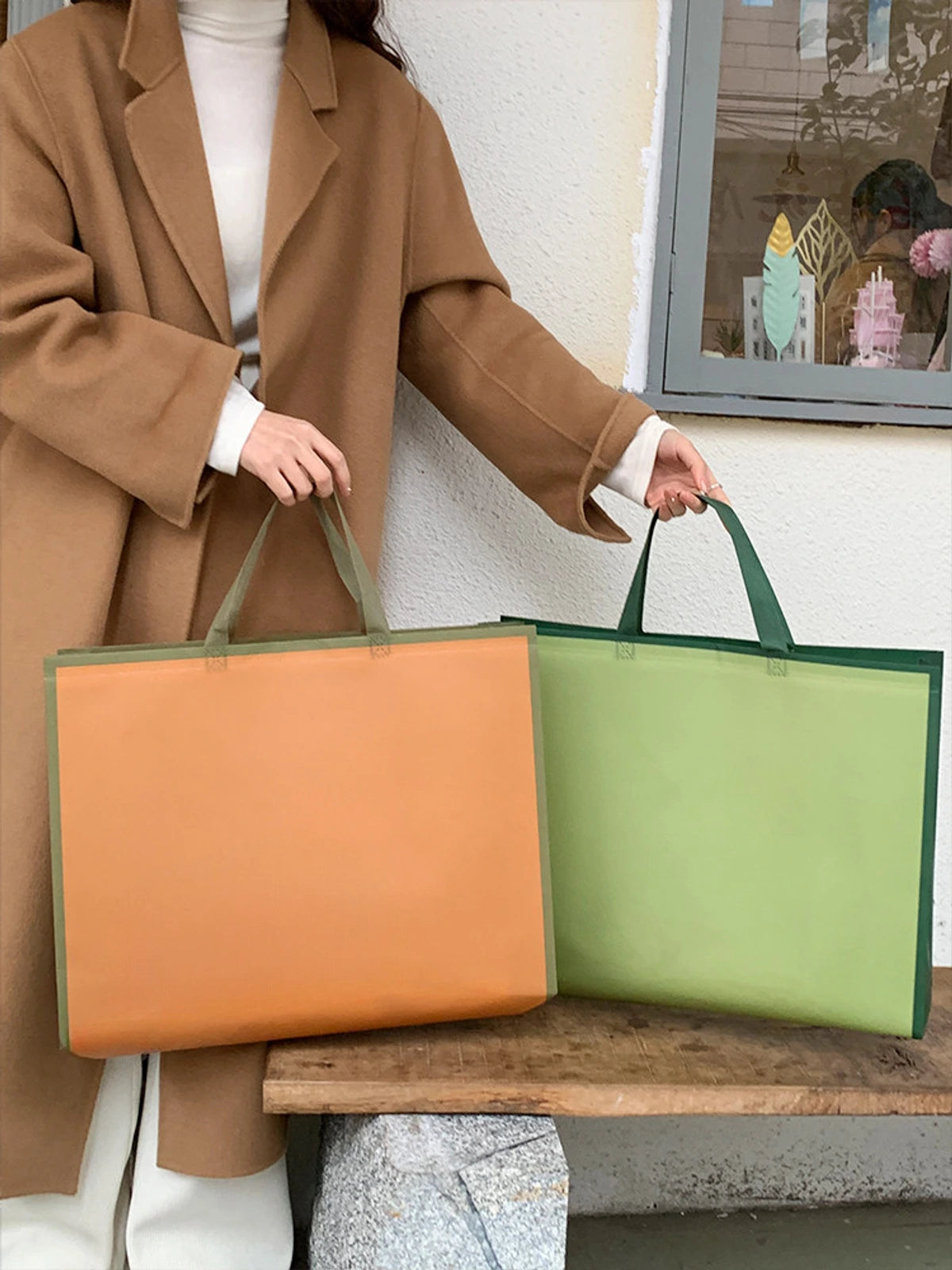 Boutique Non-Woven Tote Bags — 2 Styles product view 1