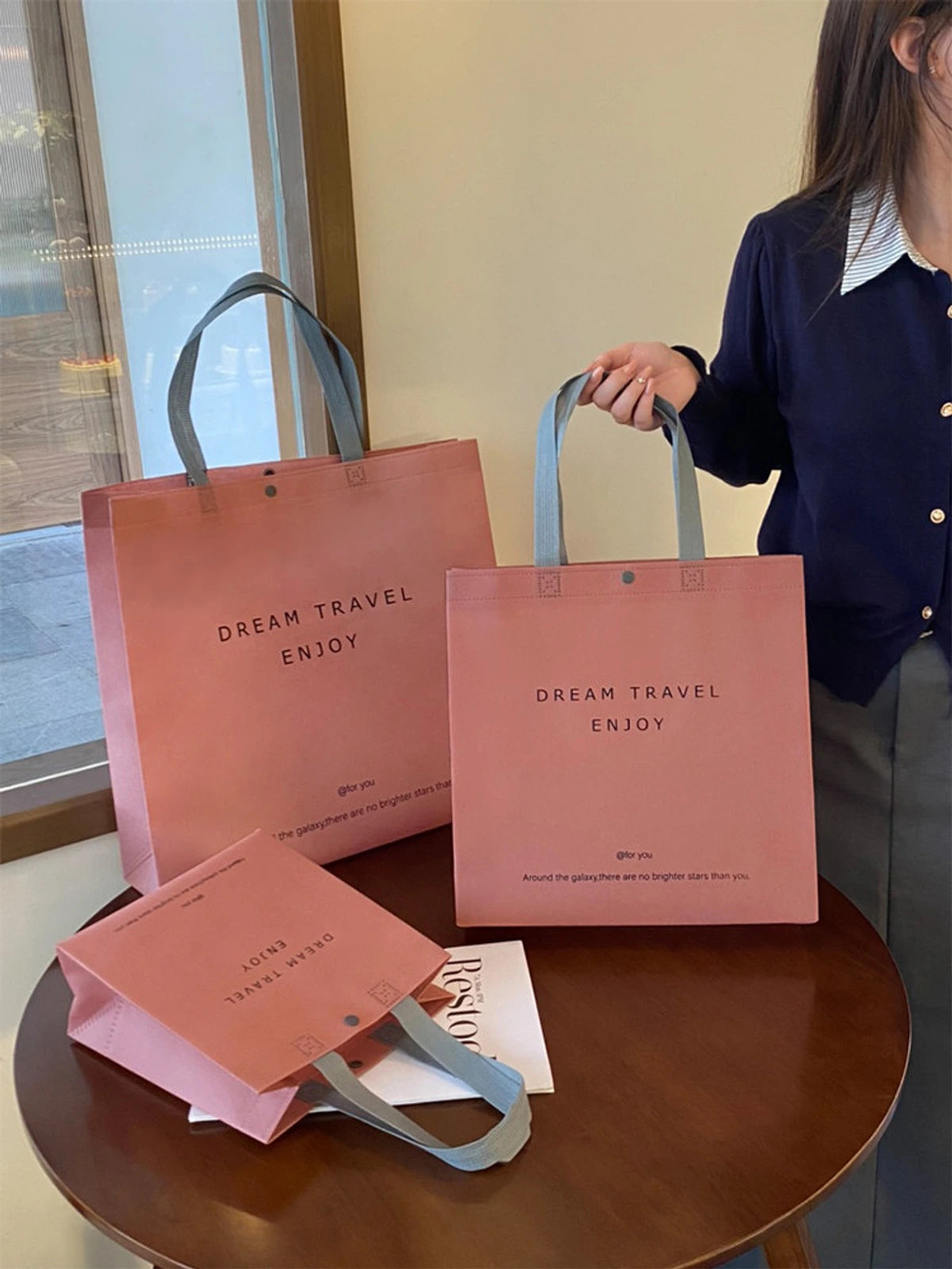 Boutique Non-Woven Tote Bags — 2 Styles product view 1