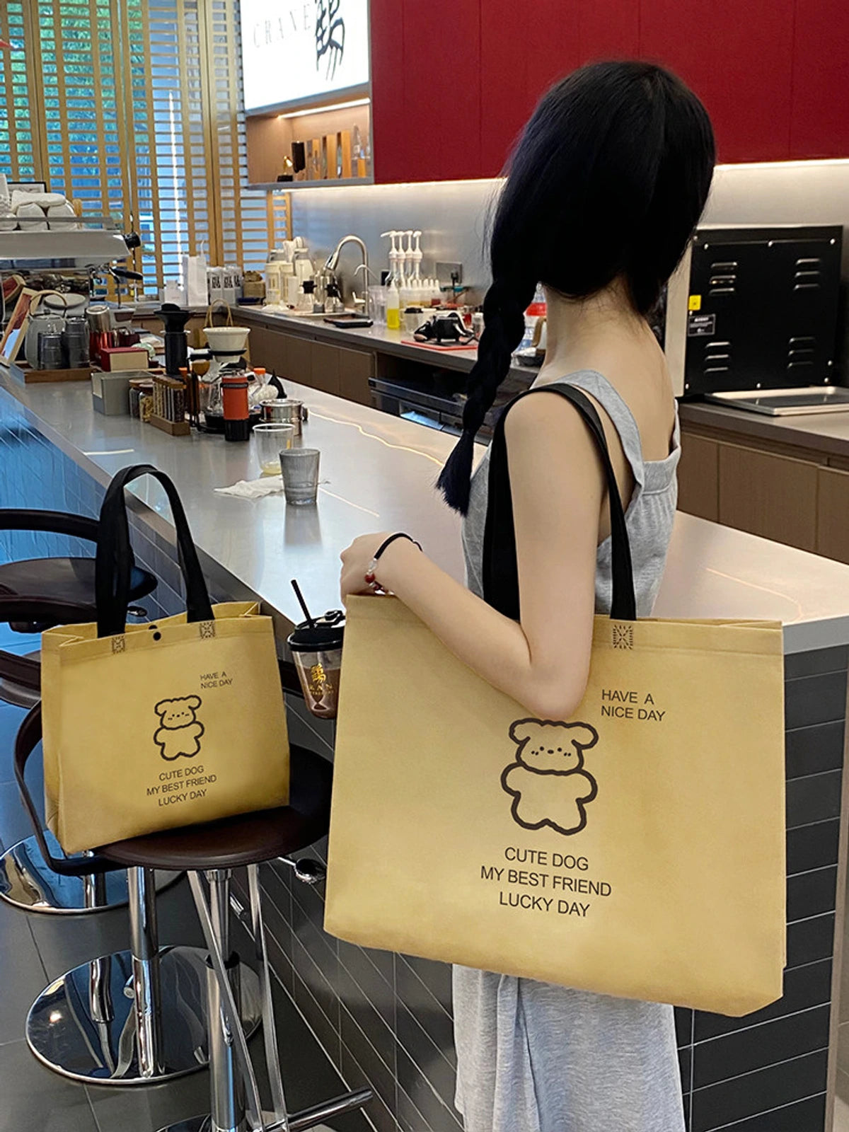 Boutique Non-Woven Tote Bags — 2 Styles product view 1