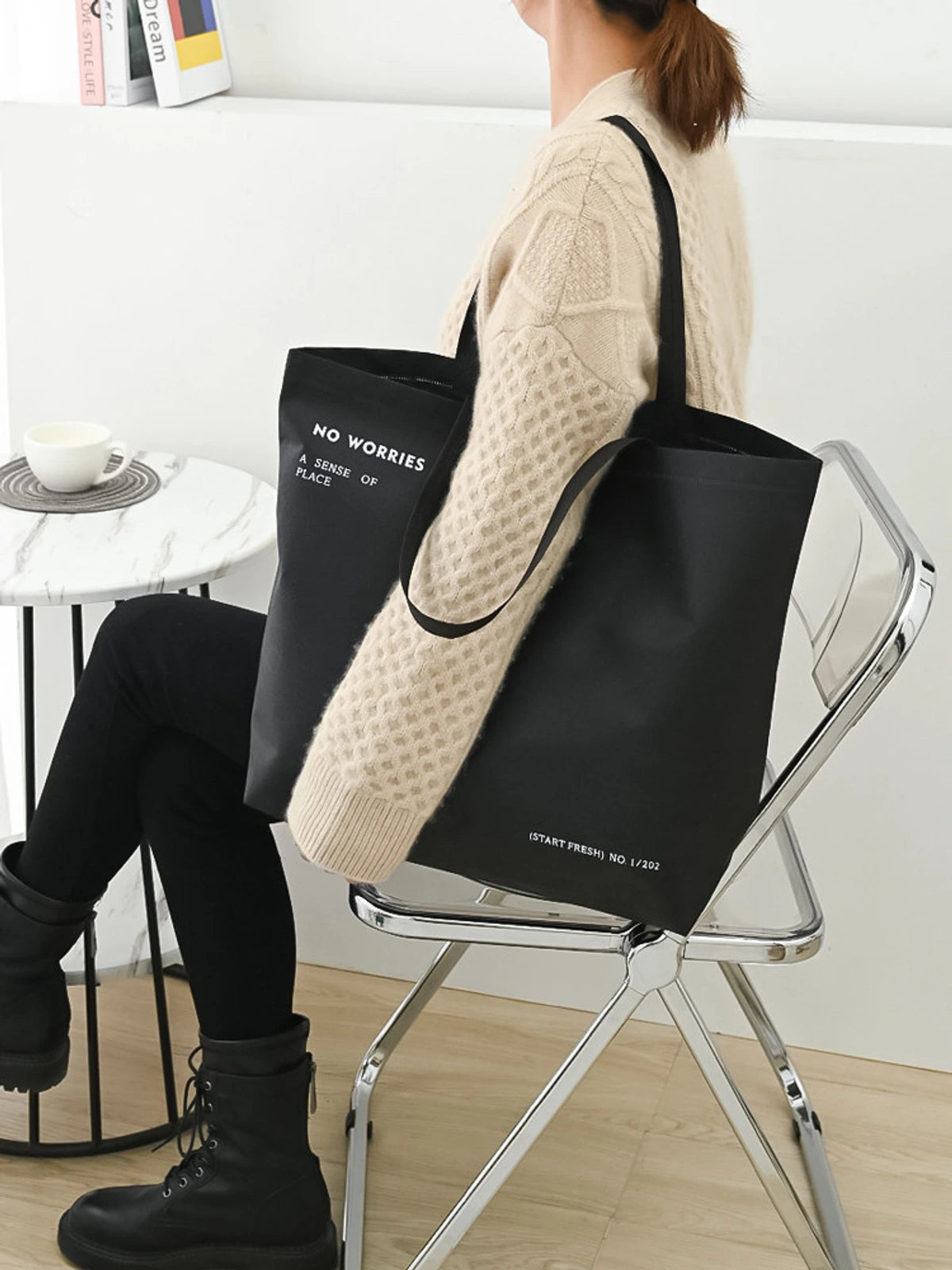 Boutique Non-Woven Tote Bags — 2 Styles product view 1