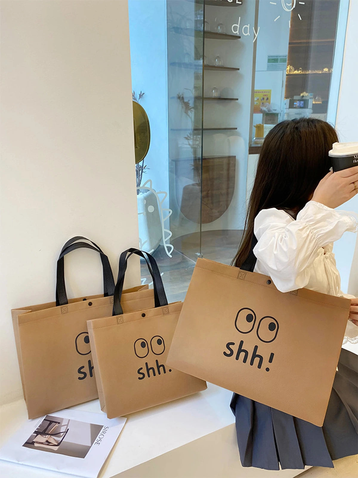Boutique Non-Woven Tote Bags — 2 Styles product view 1