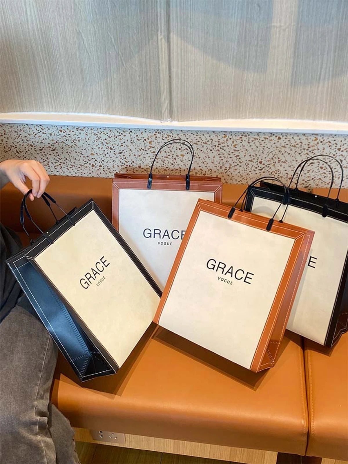 Boutique Non-Woven Tote Bags — 2 Styles product view 1