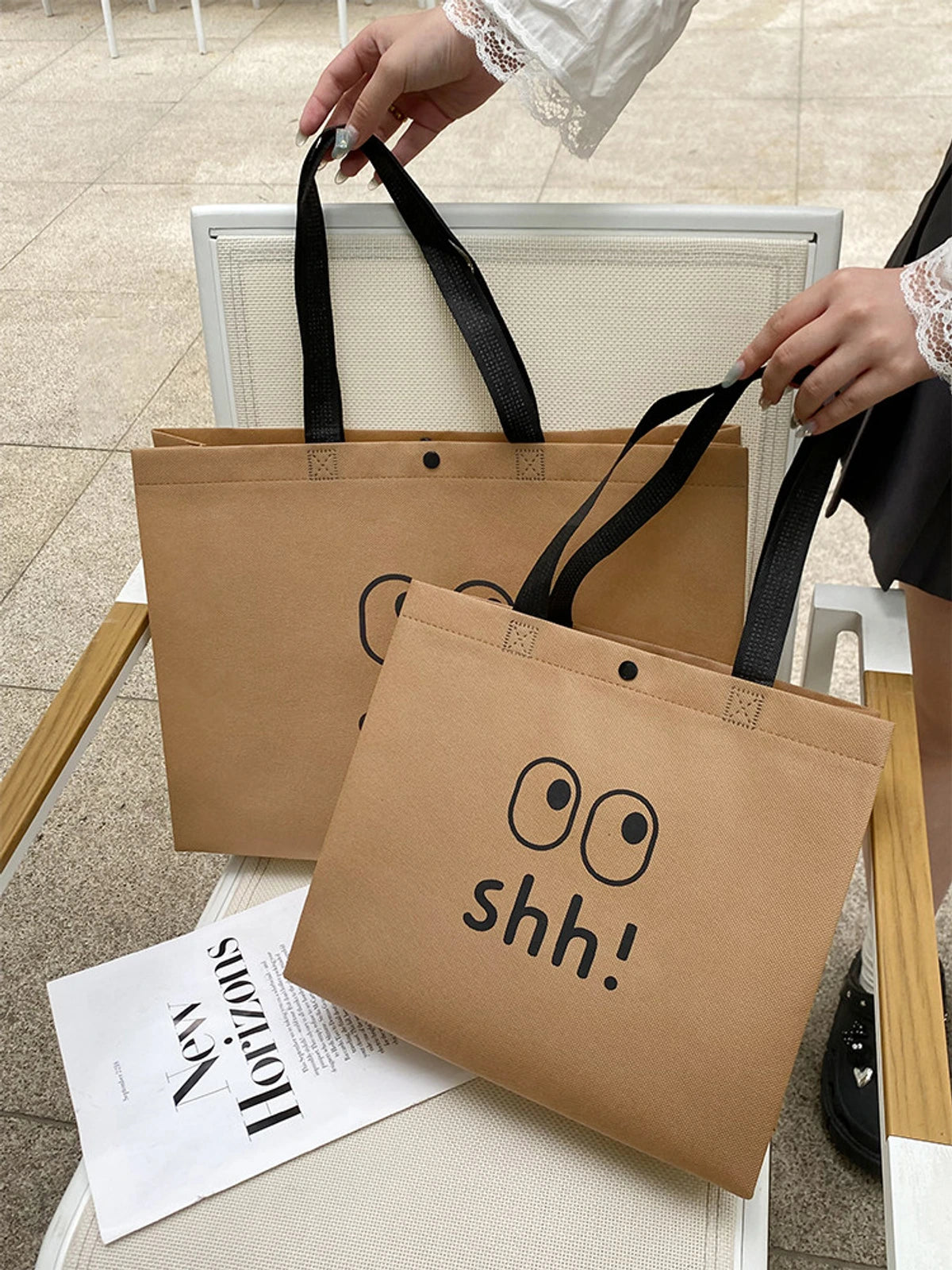Boutique Non-Woven Tote Bags — 2 Styles product view 2