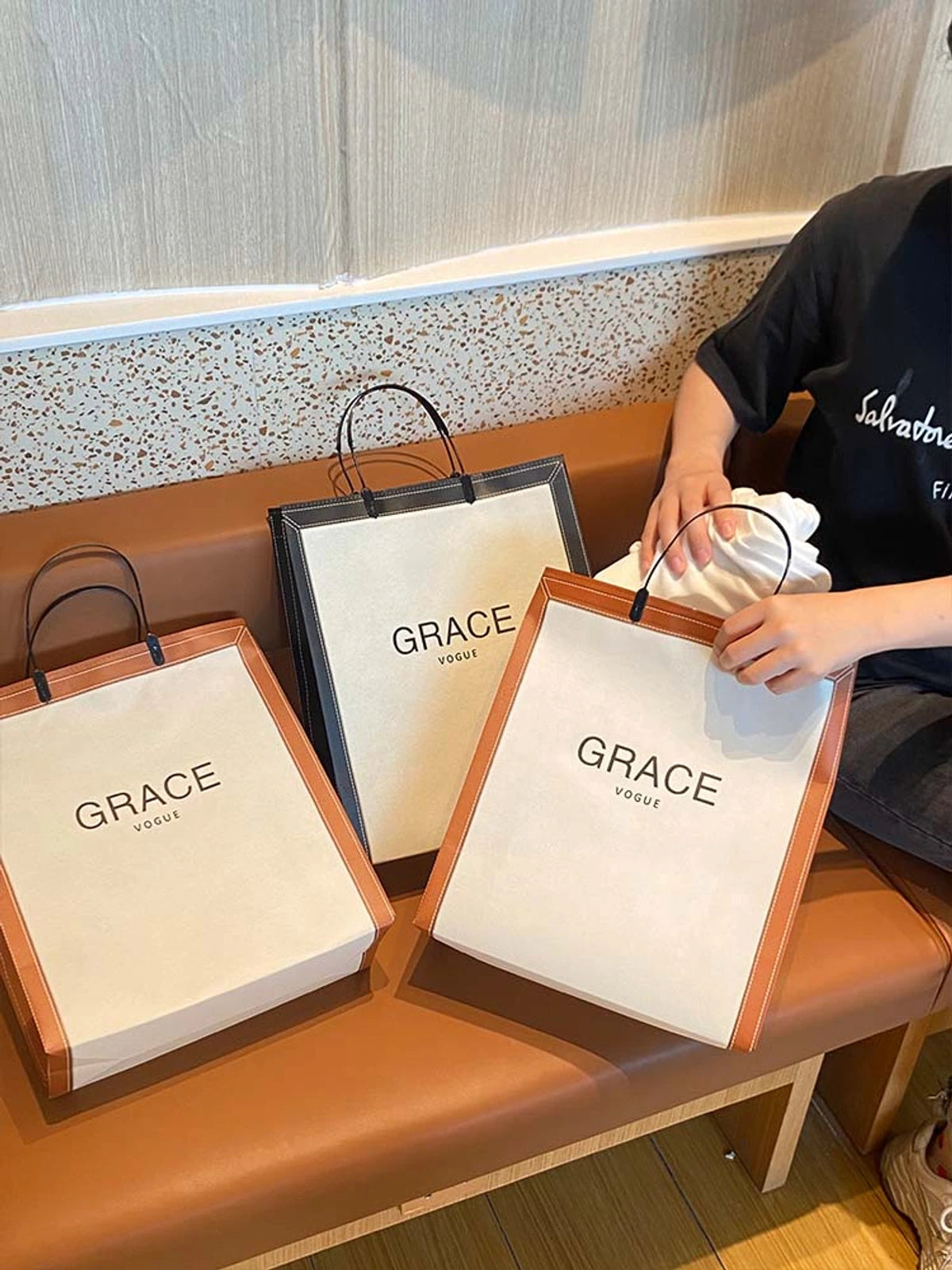 Boutique Non-Woven Tote Bags — 2 Styles product view 2