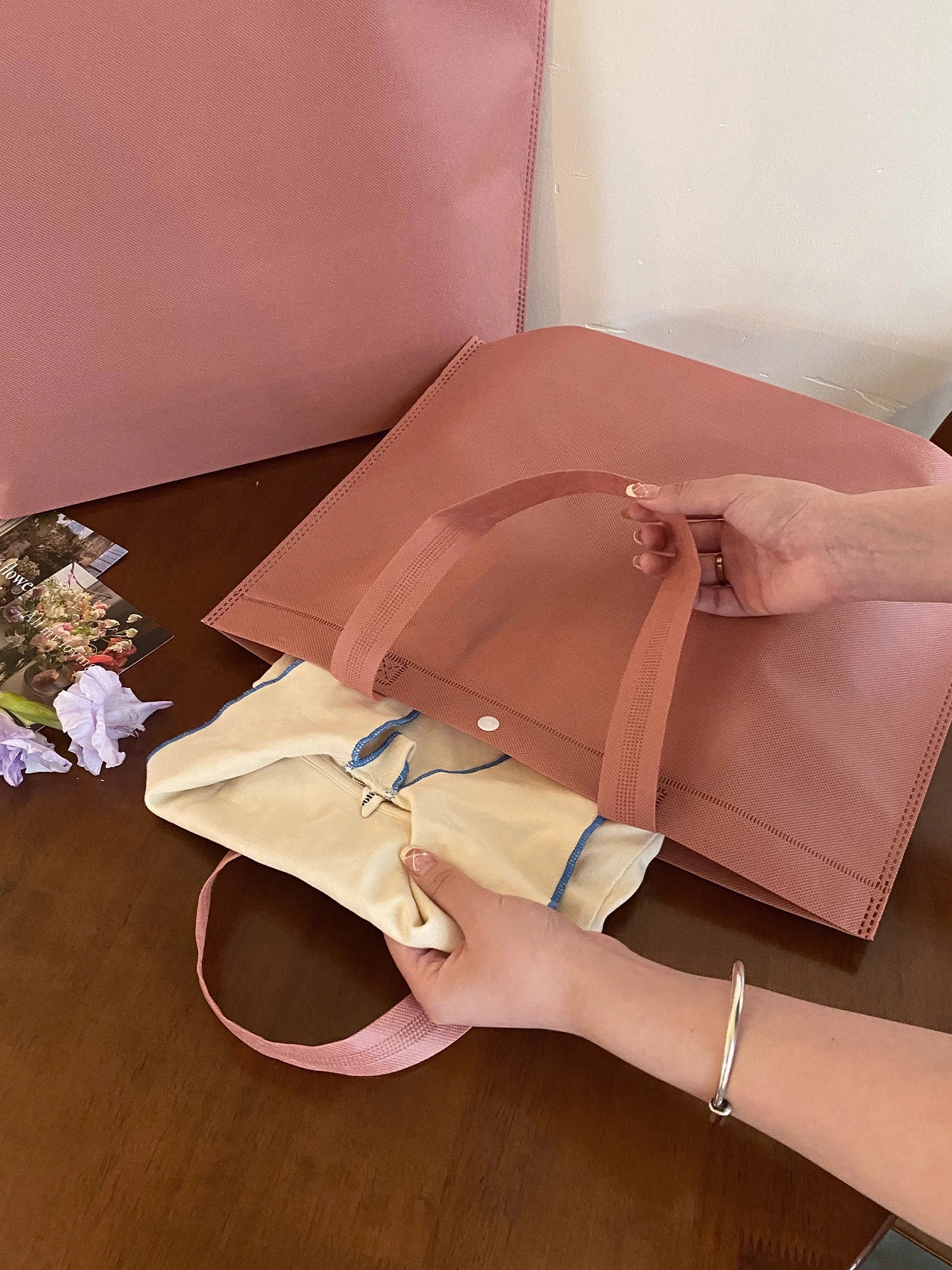 Boutique Non-Woven Tote Bags — 2 Styles product view 2