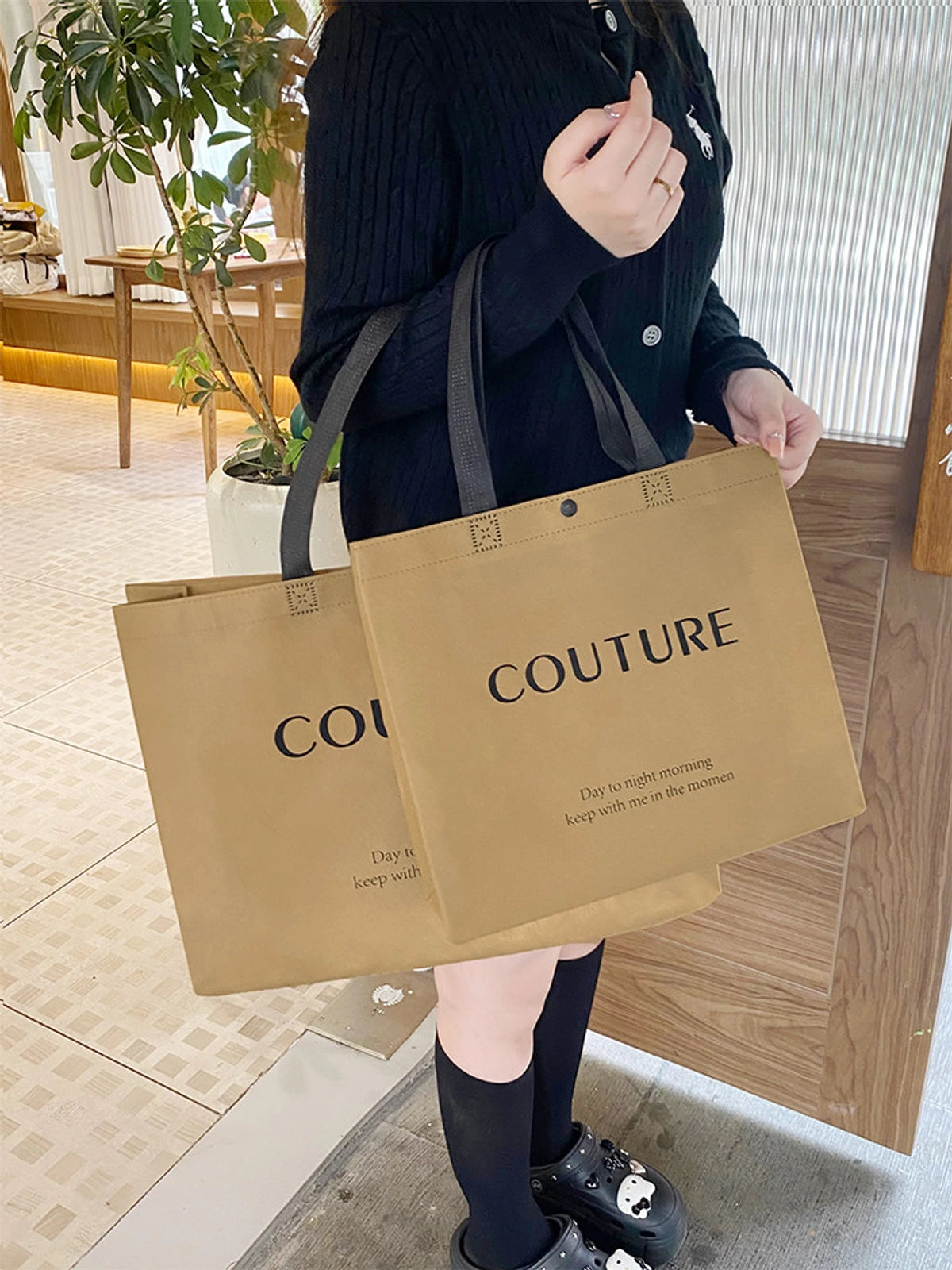 Boutique Non-Woven Tote Bags — 2 Styles product view 2