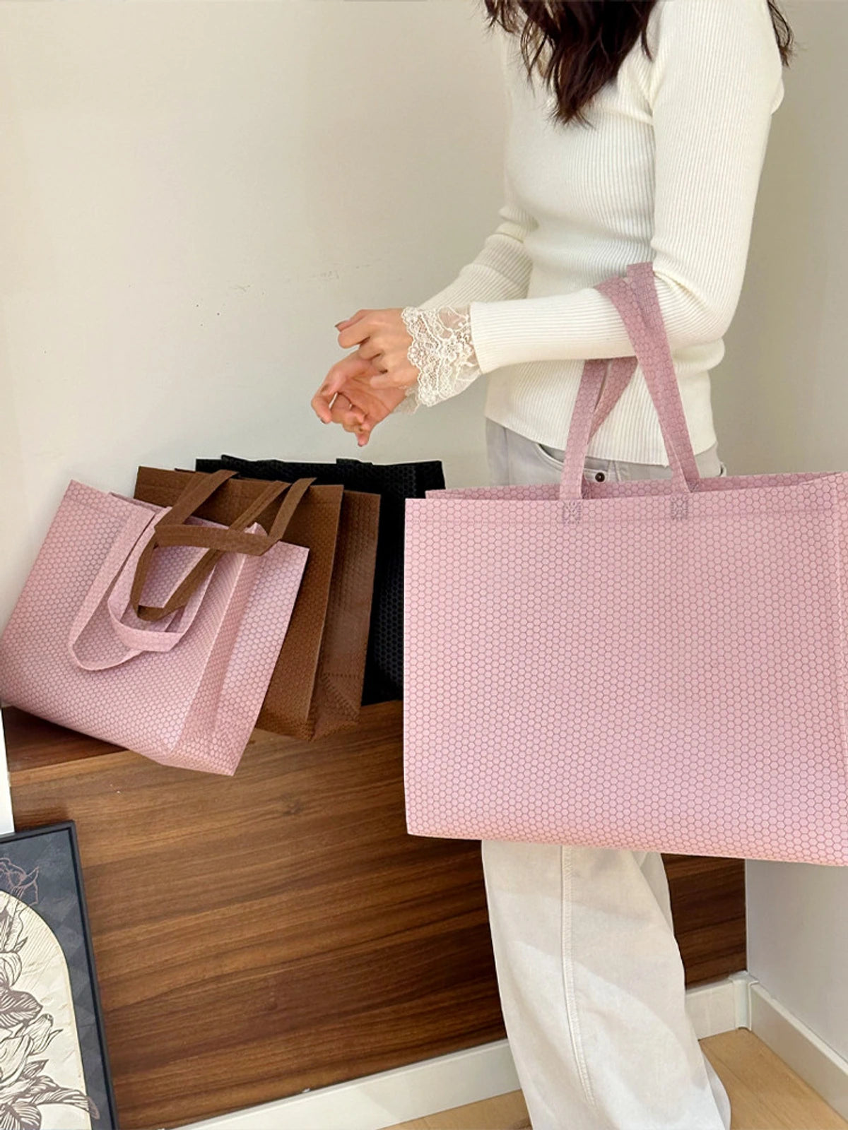 Boutique Non-Woven Tote Bags — 2 Styles product view 2