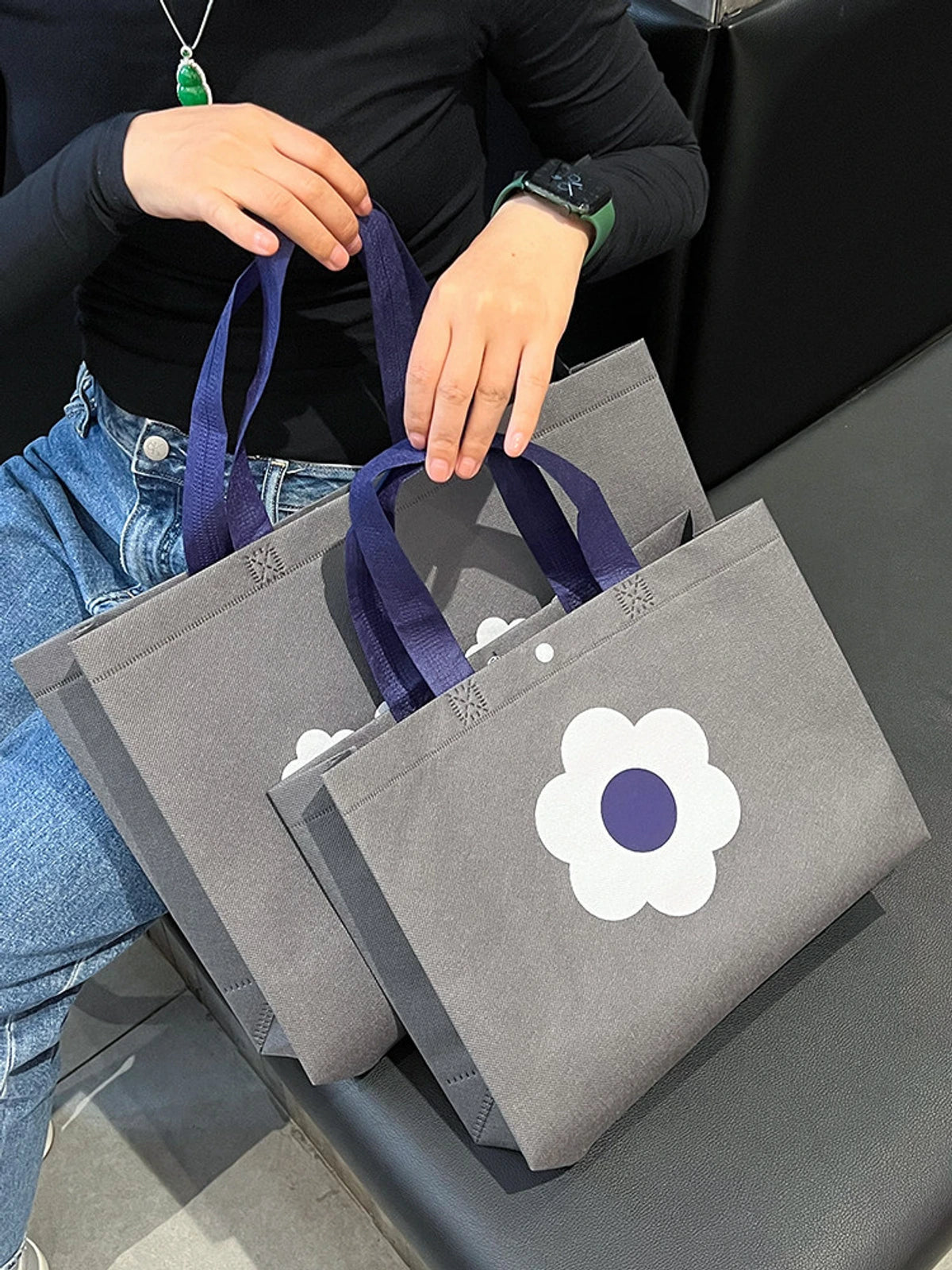 Boutique Non-Woven Tote Bags — 2 Styles product view 2