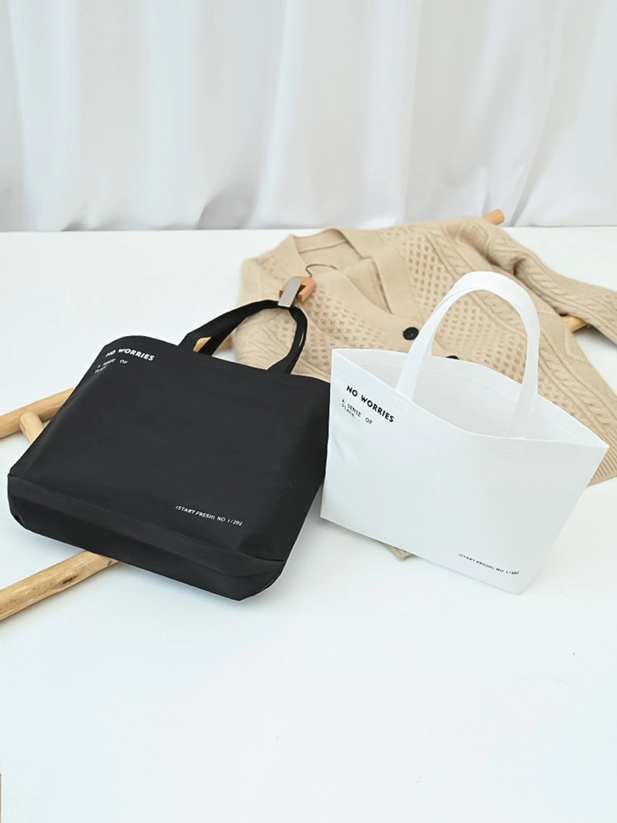 Boutique Non-Woven Tote Bags — 2 Styles product view 3