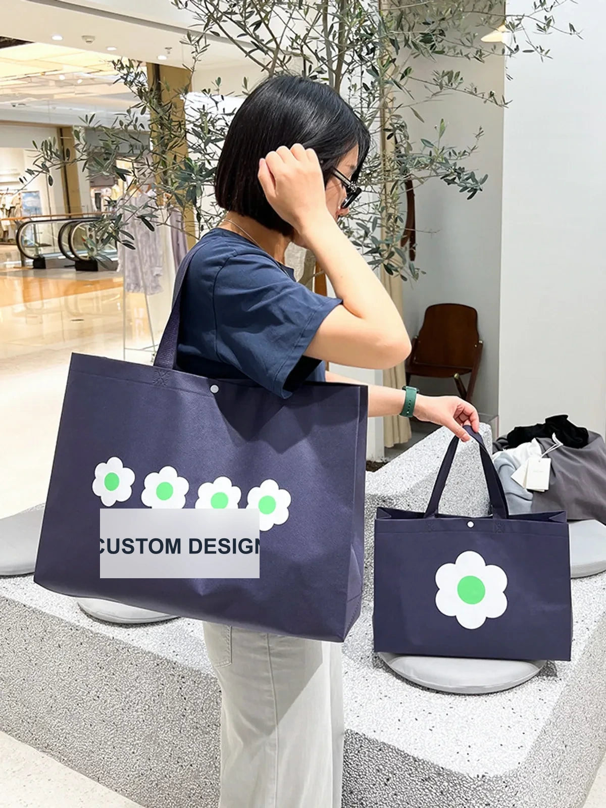 Boutique Non-Woven Tote Bags — 2 Styles product view 3