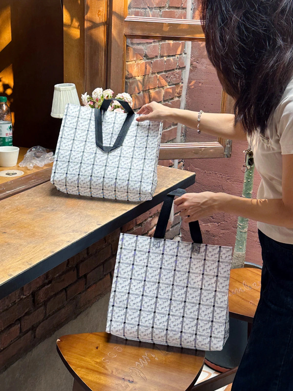 Boutique Non-Woven Tote Bags — 2 Styles product view 3
