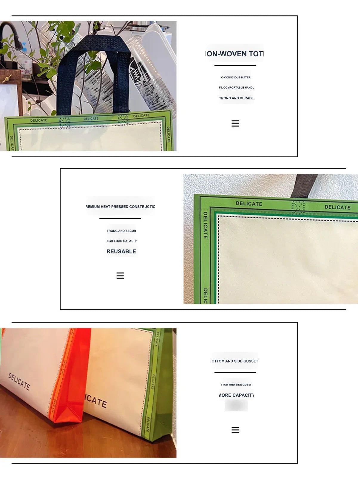 Boutique Non-Woven Tote Bags — 2 Styles product view 4