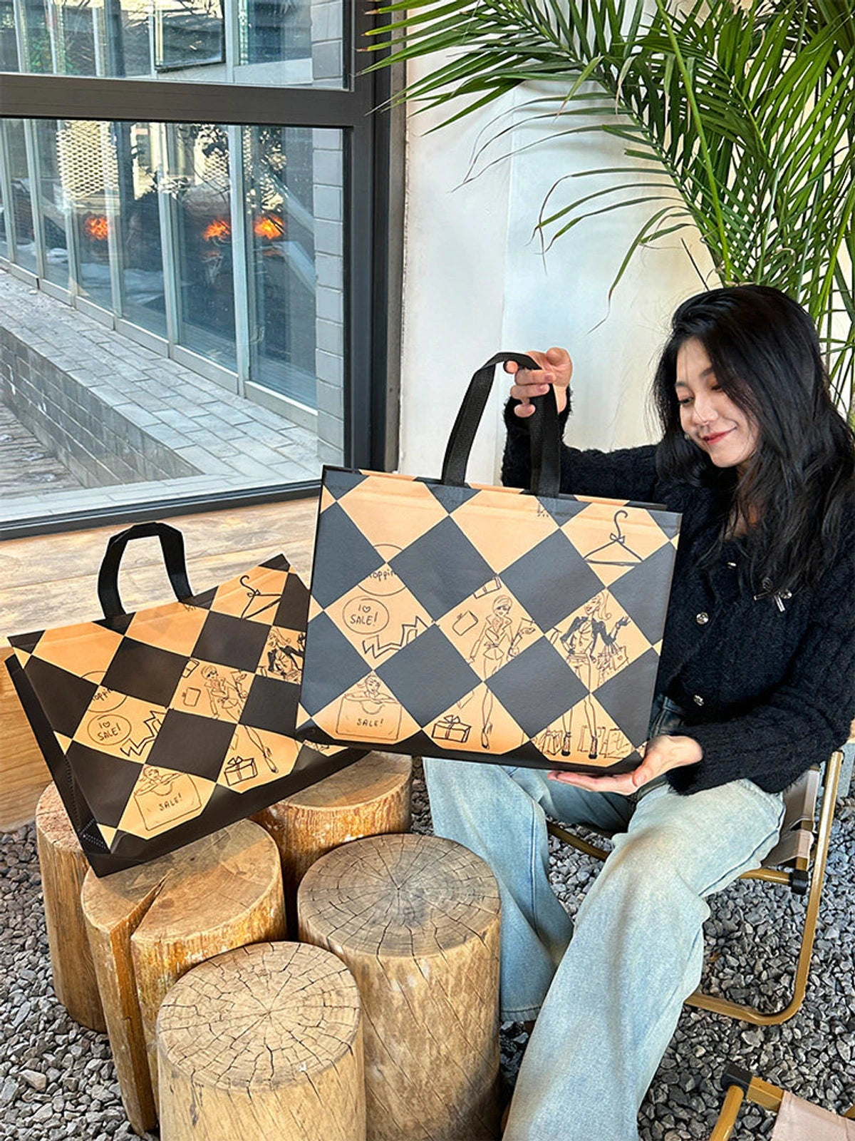 Boutique Non-Woven Tote Bags — 2 Styles product view 4