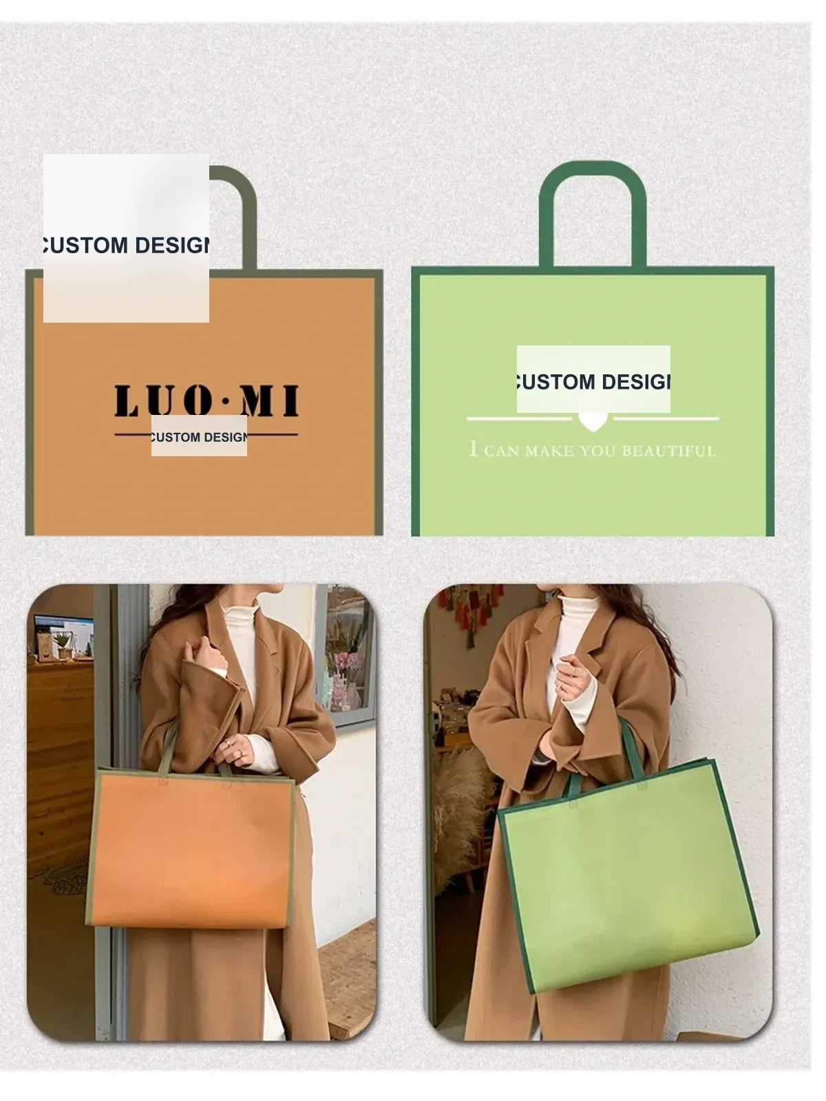 Boutique Non-Woven Tote Bags — 2 Styles product view 5