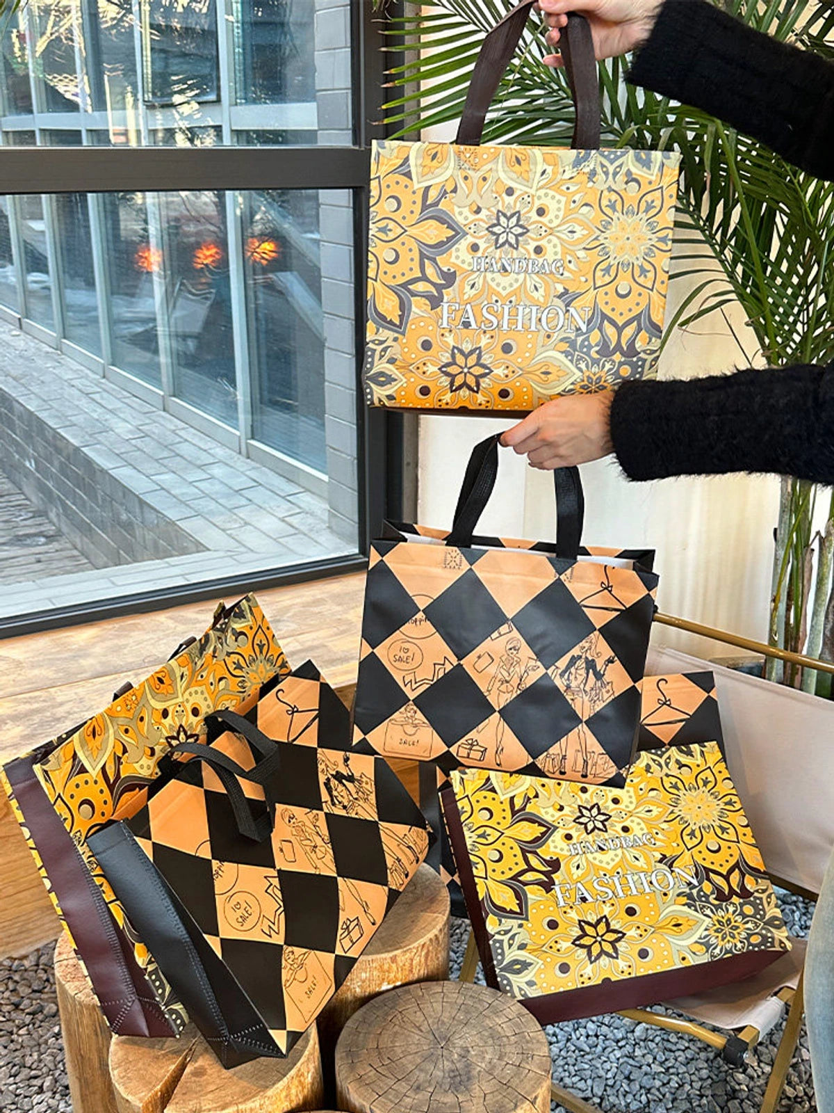 Boutique Non-Woven Tote Bags — 2 Styles product view 5