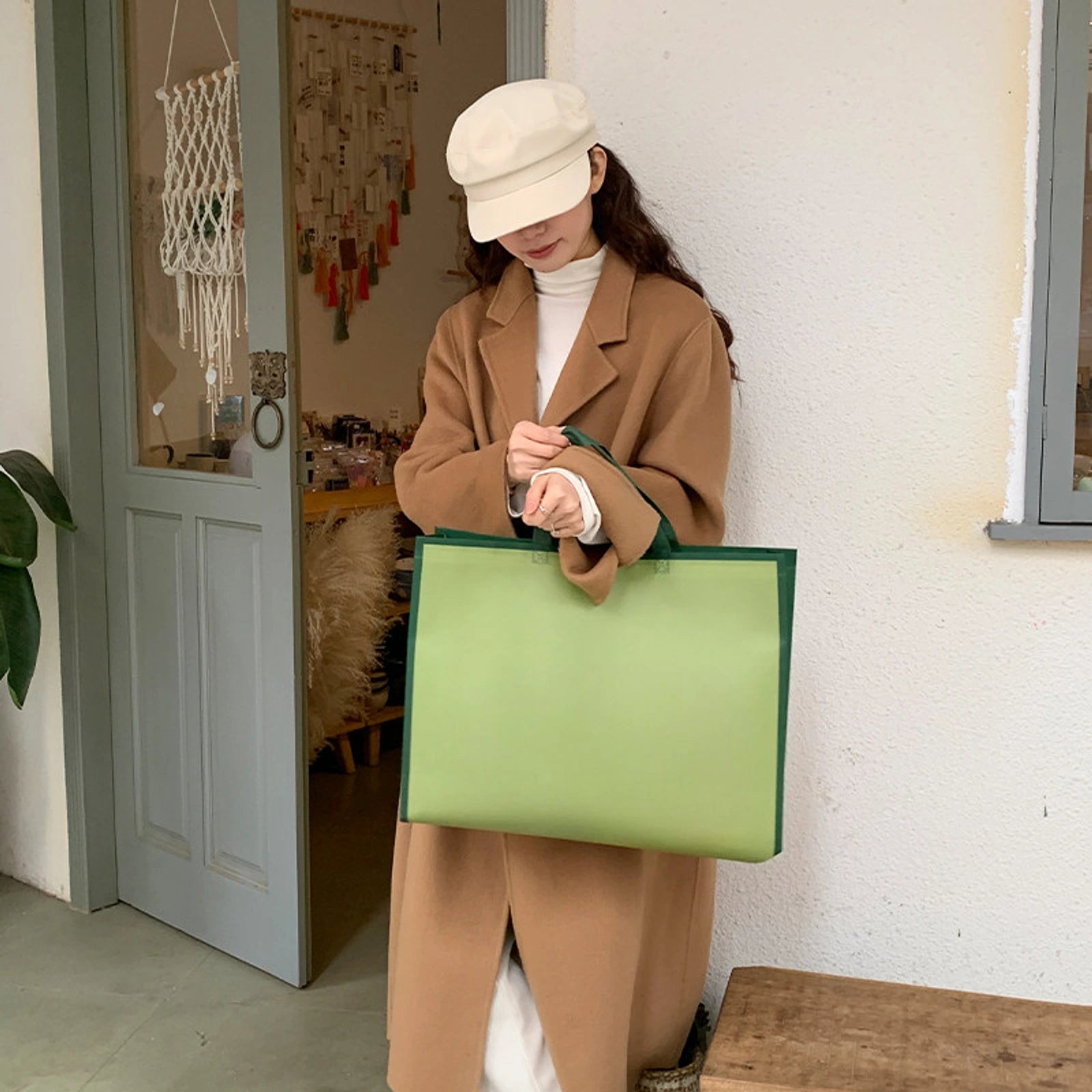 Boutique Non-Woven Tote Bags — 2 Styles — GreenPlain