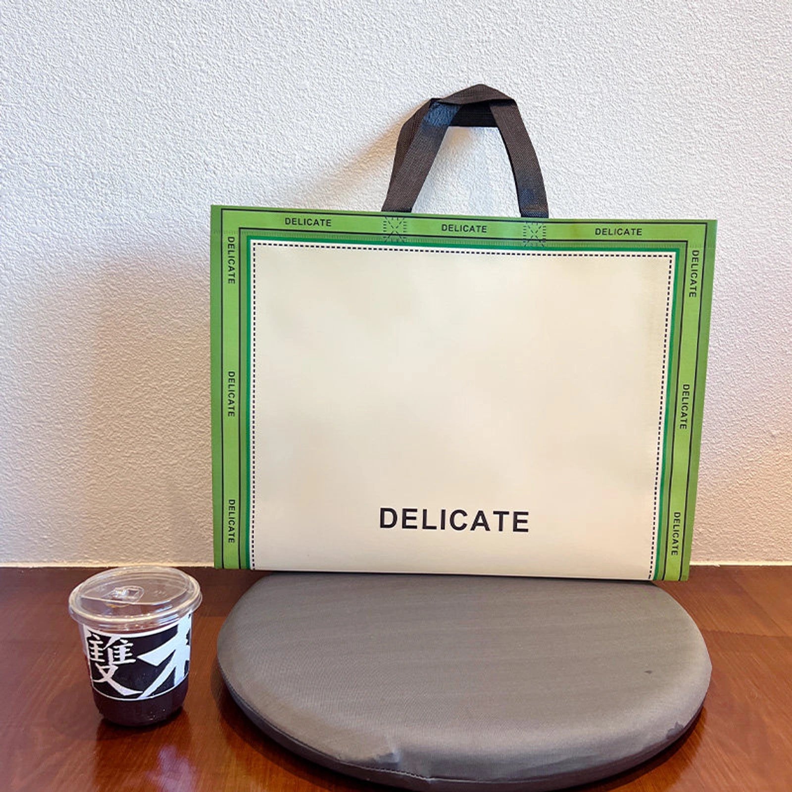 Boutique Non-Woven Tote Bags — 2 Styles — Vanilla Green
