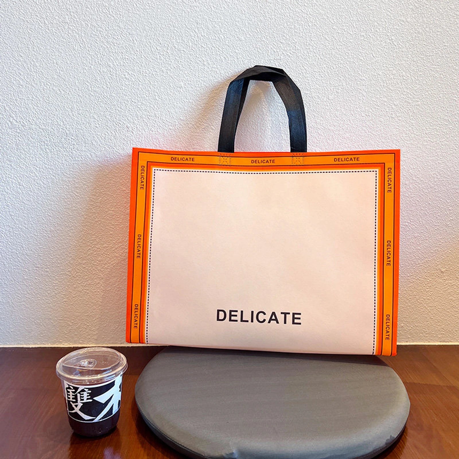 Boutique Non-Woven Tote Bags — 2 Styles — Vibrant Orange