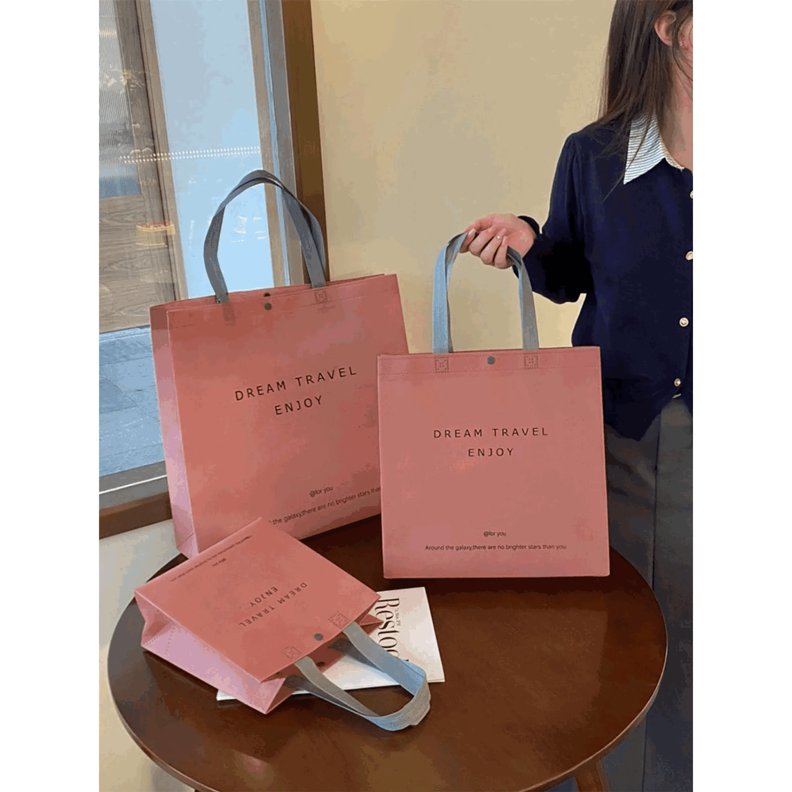 Boutique Non-Woven Tote Bags — 2 Styles animated product view 1