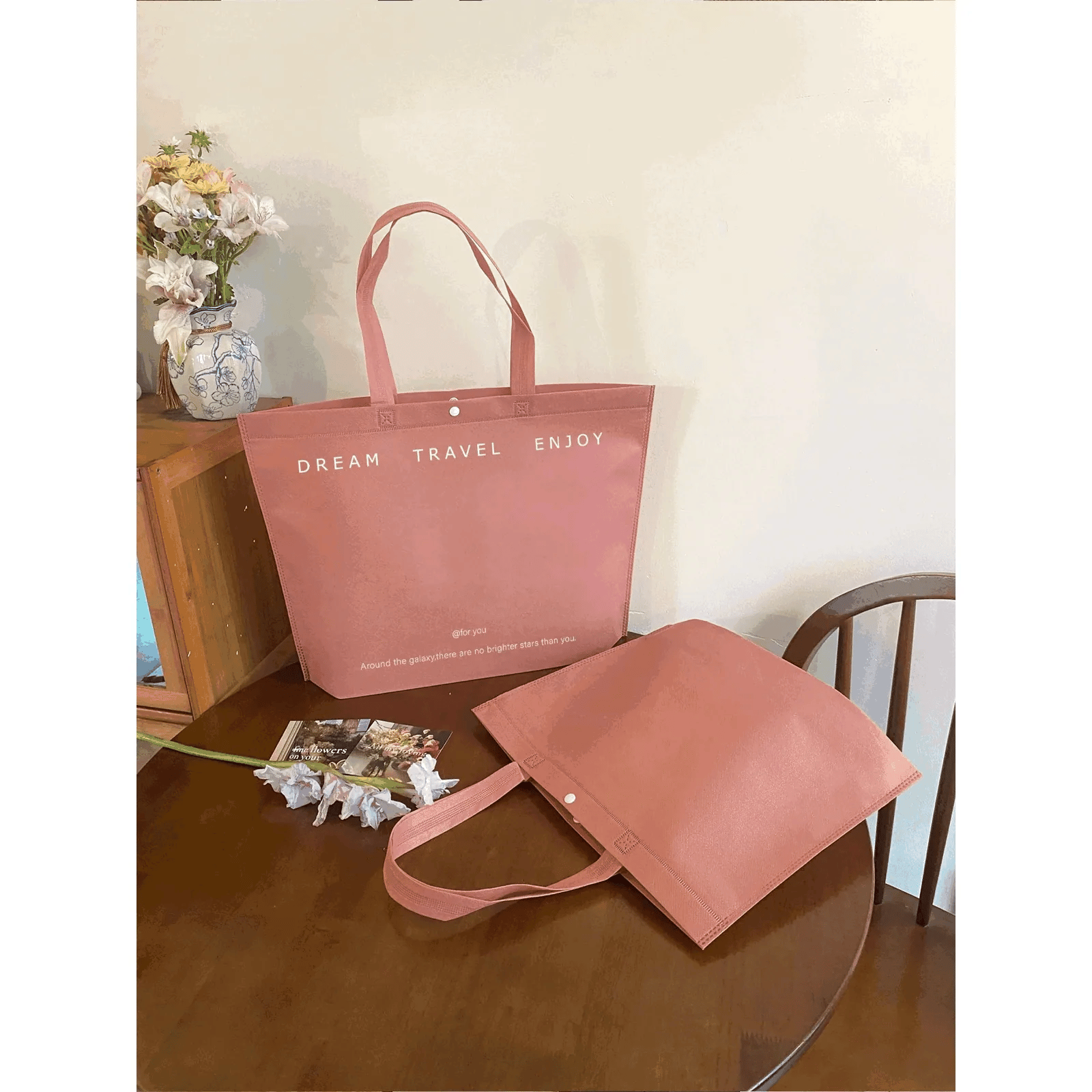 Boutique Non-Woven Tote Bags — 2 Styles animated product view 1