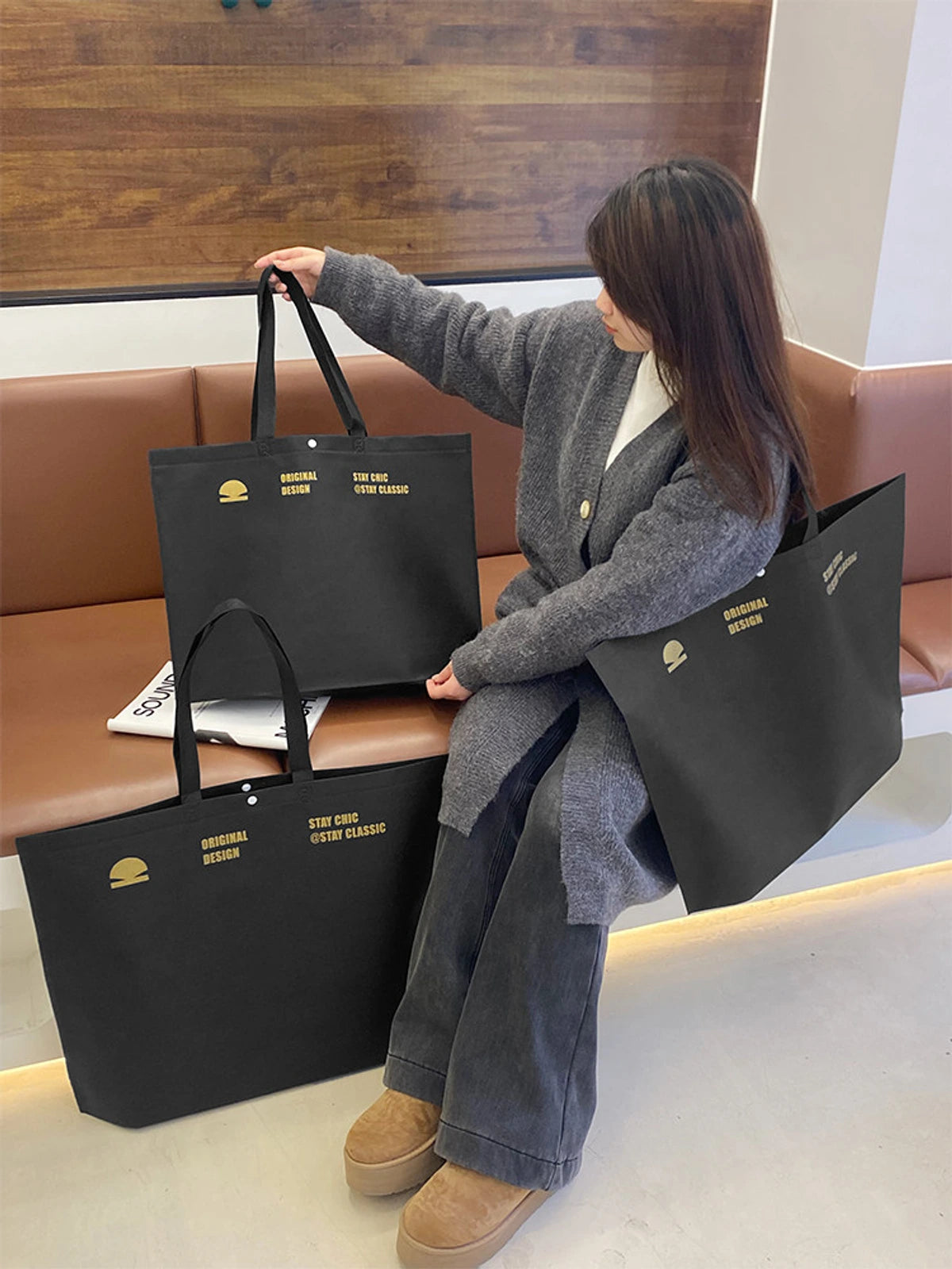Boutique Non-Woven Tote Bags — 20 Styles product view 2