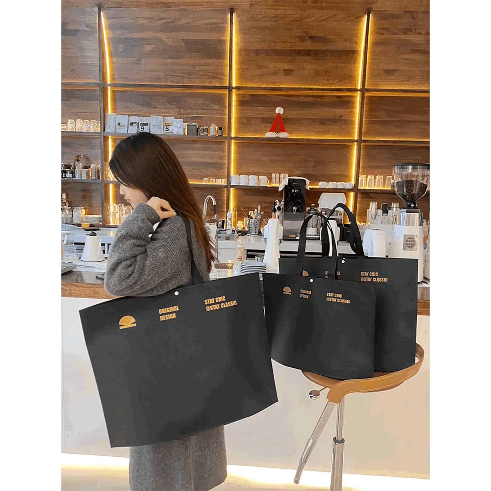 Boutique Non-Woven Tote Bags — 20 Styles animated product view 1