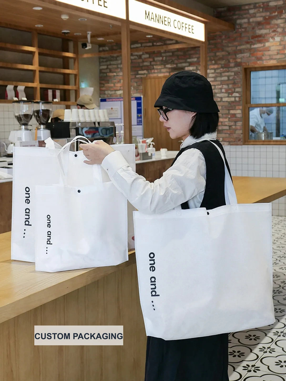 Boutique Non-Woven Tote Bags — 3 Styles product view 1