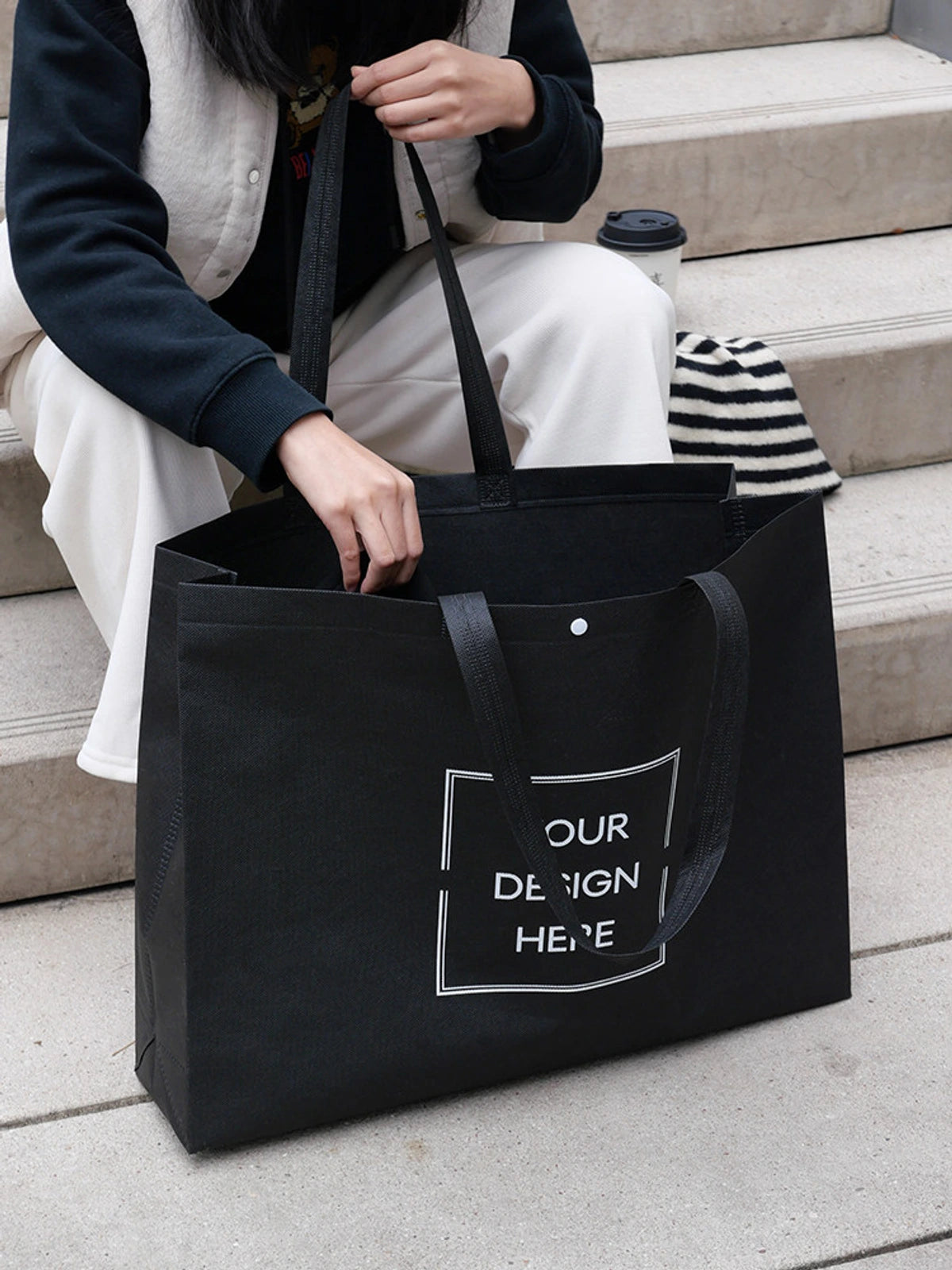 Boutique Non-Woven Tote Bags — 3 Styles product view 2