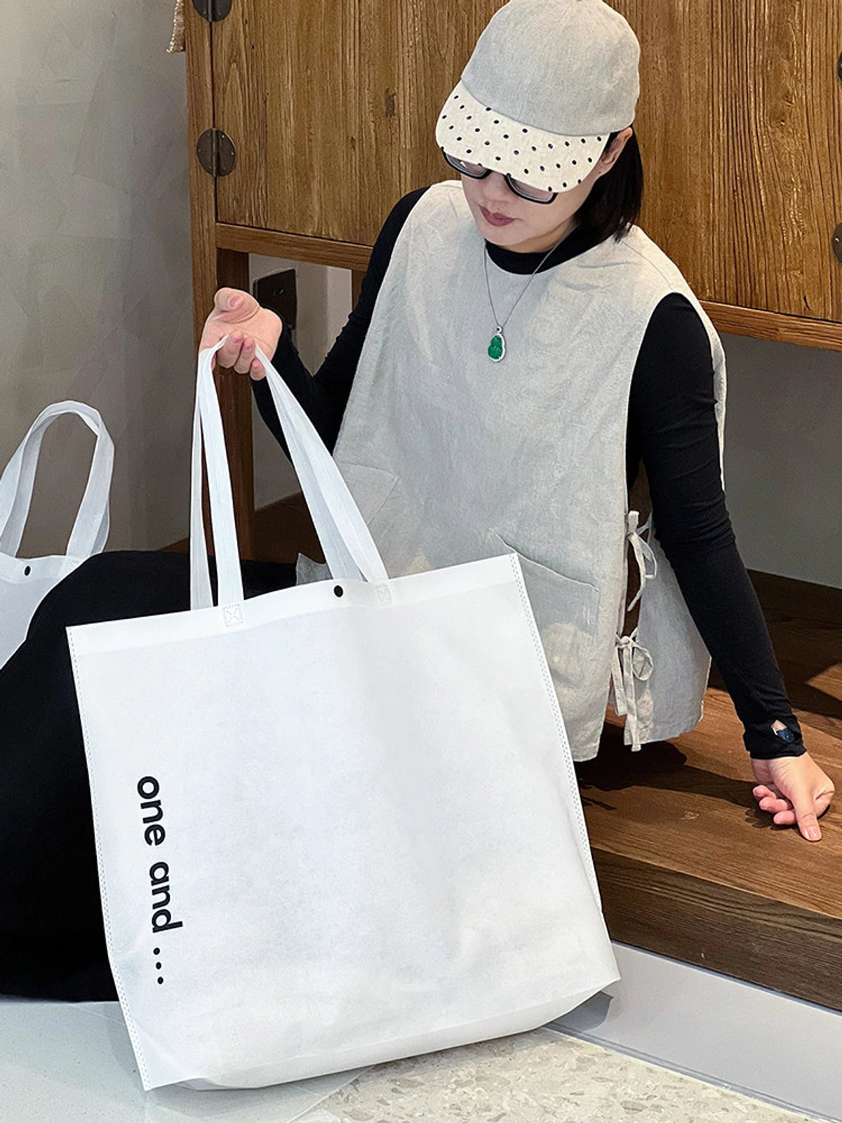 Boutique Non-Woven Tote Bags — 3 Styles product view 3