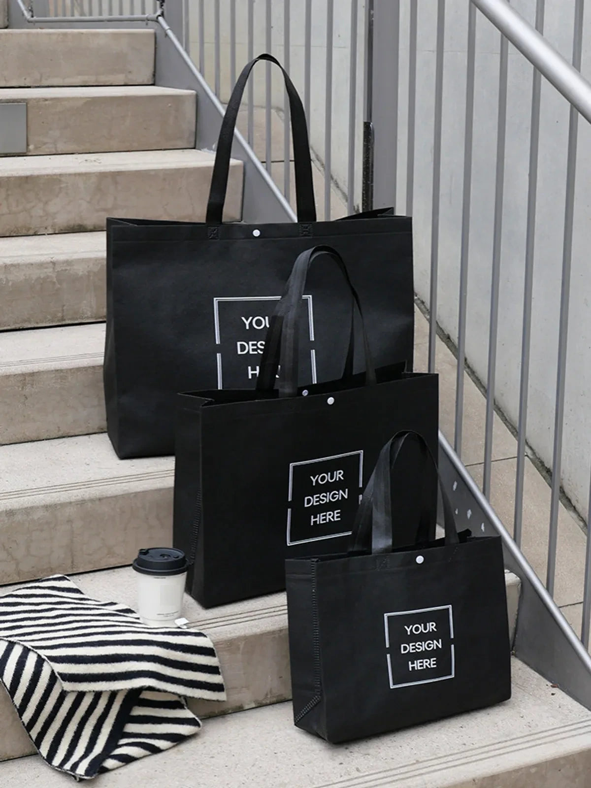 Boutique Non-Woven Tote Bags — 3 Styles product view 5