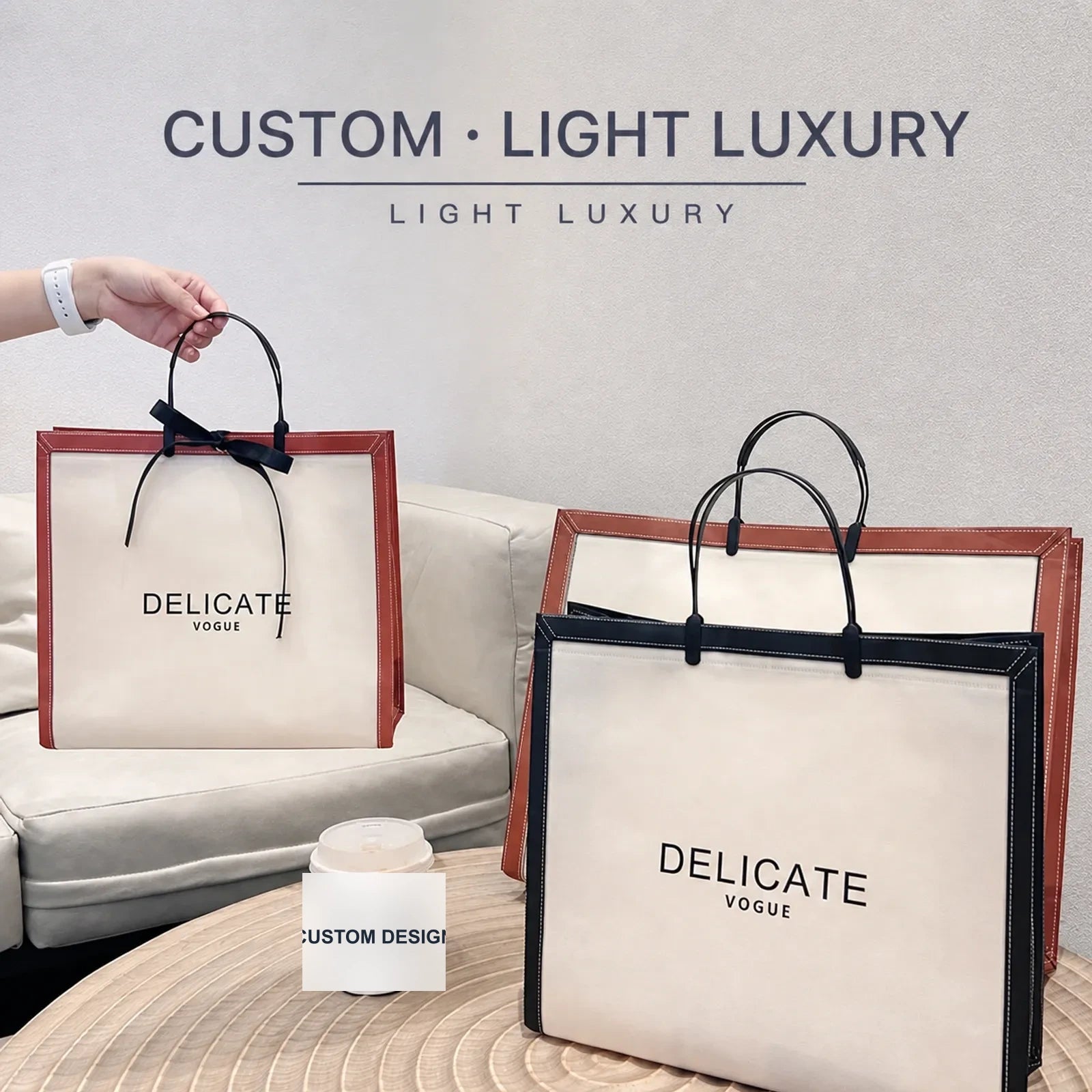 Boutique Non-Woven Tote Bags — 4 Styles product view 1