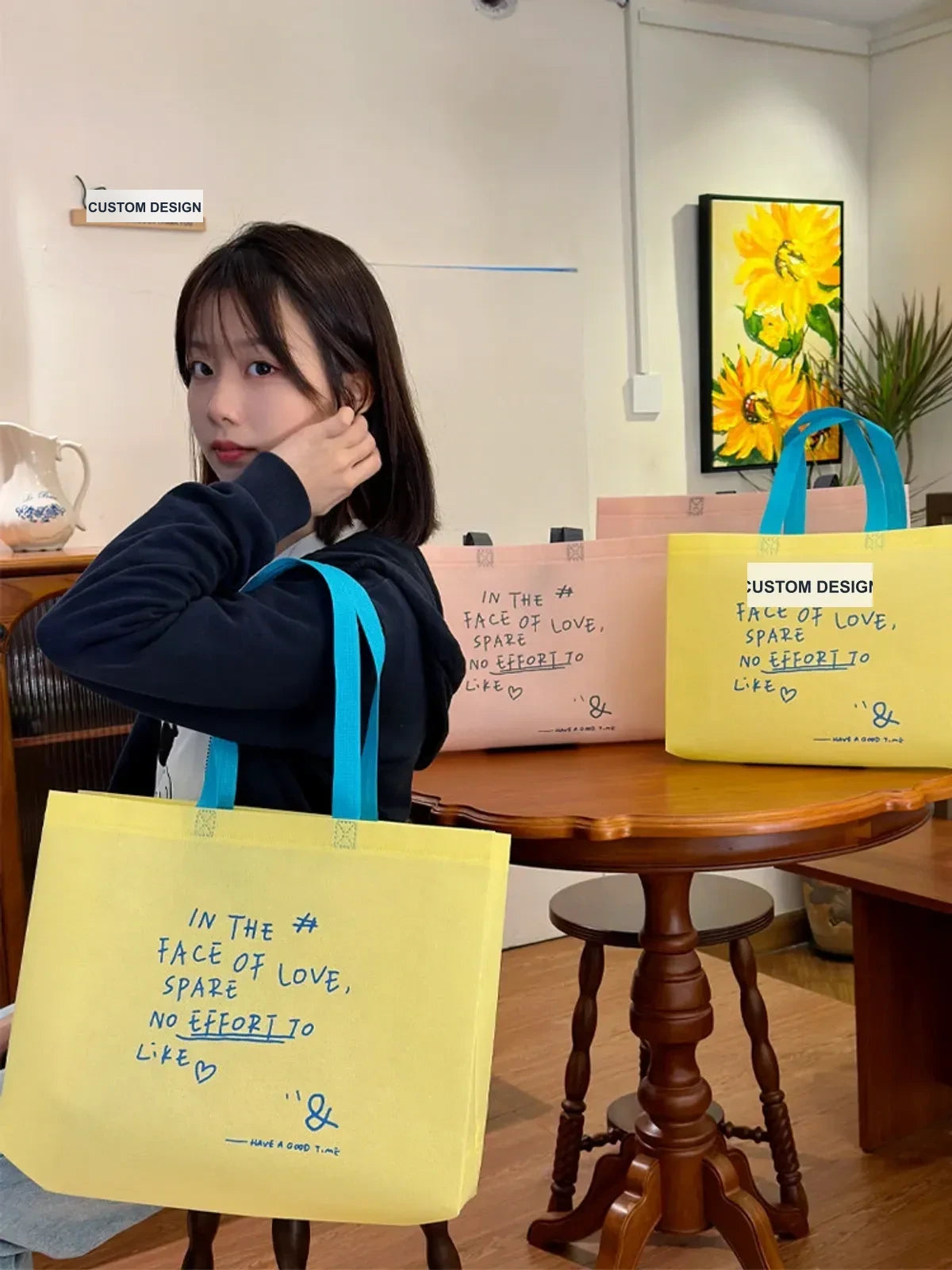 Boutique Non-Woven Tote Bags — 4 Styles product view 1