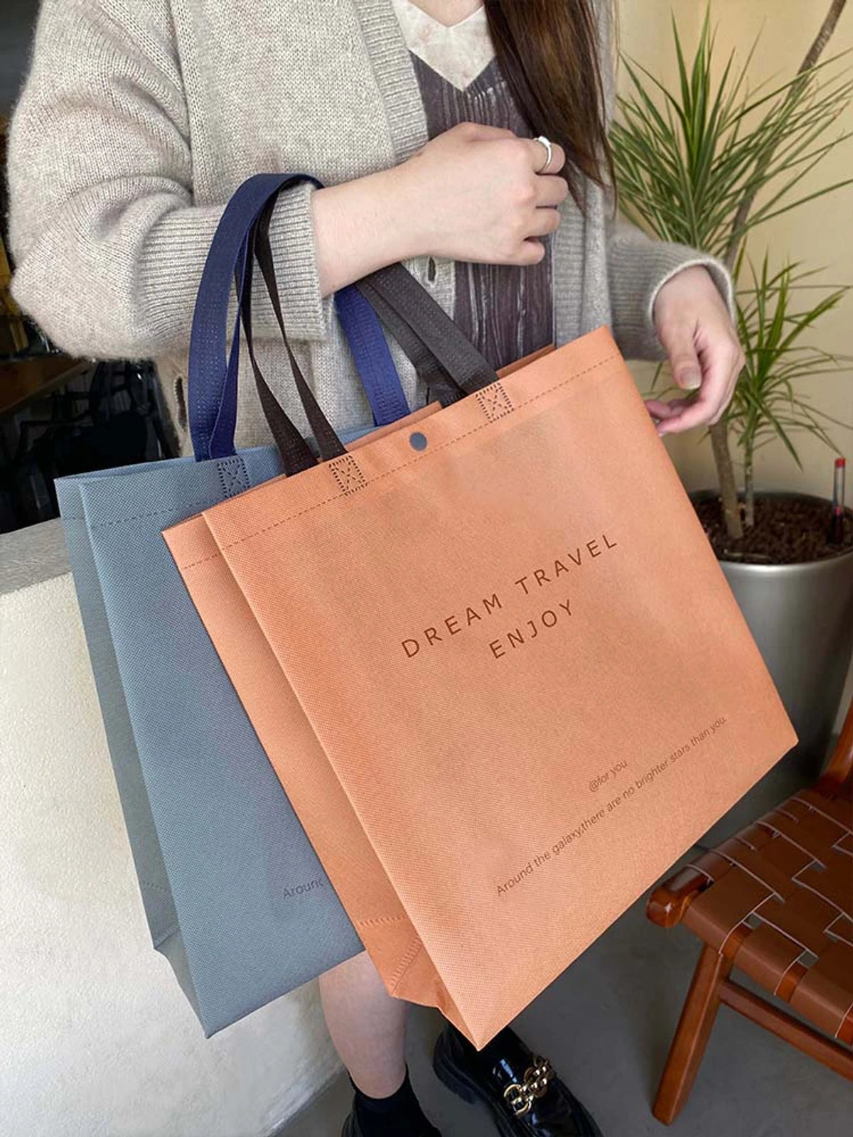 Boutique Non-Woven Tote Bags — 4 Styles product view 1