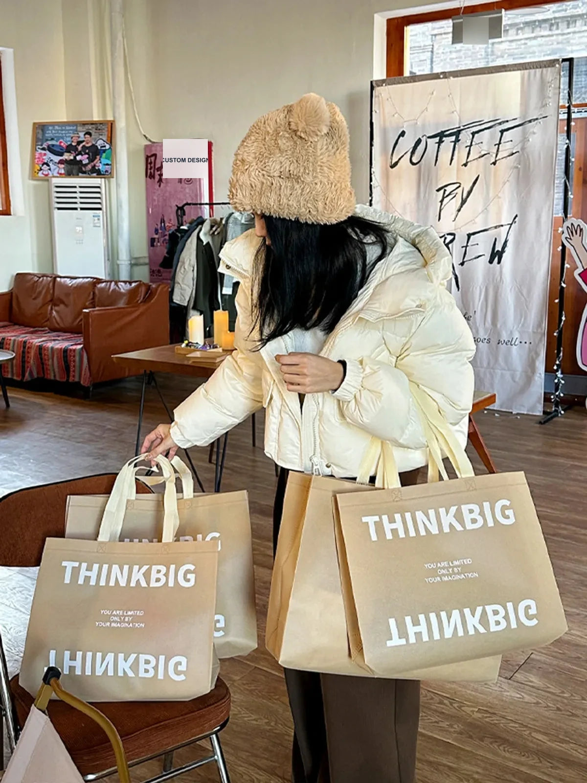Boutique Non-Woven Tote Bags — 4 Styles product view 3