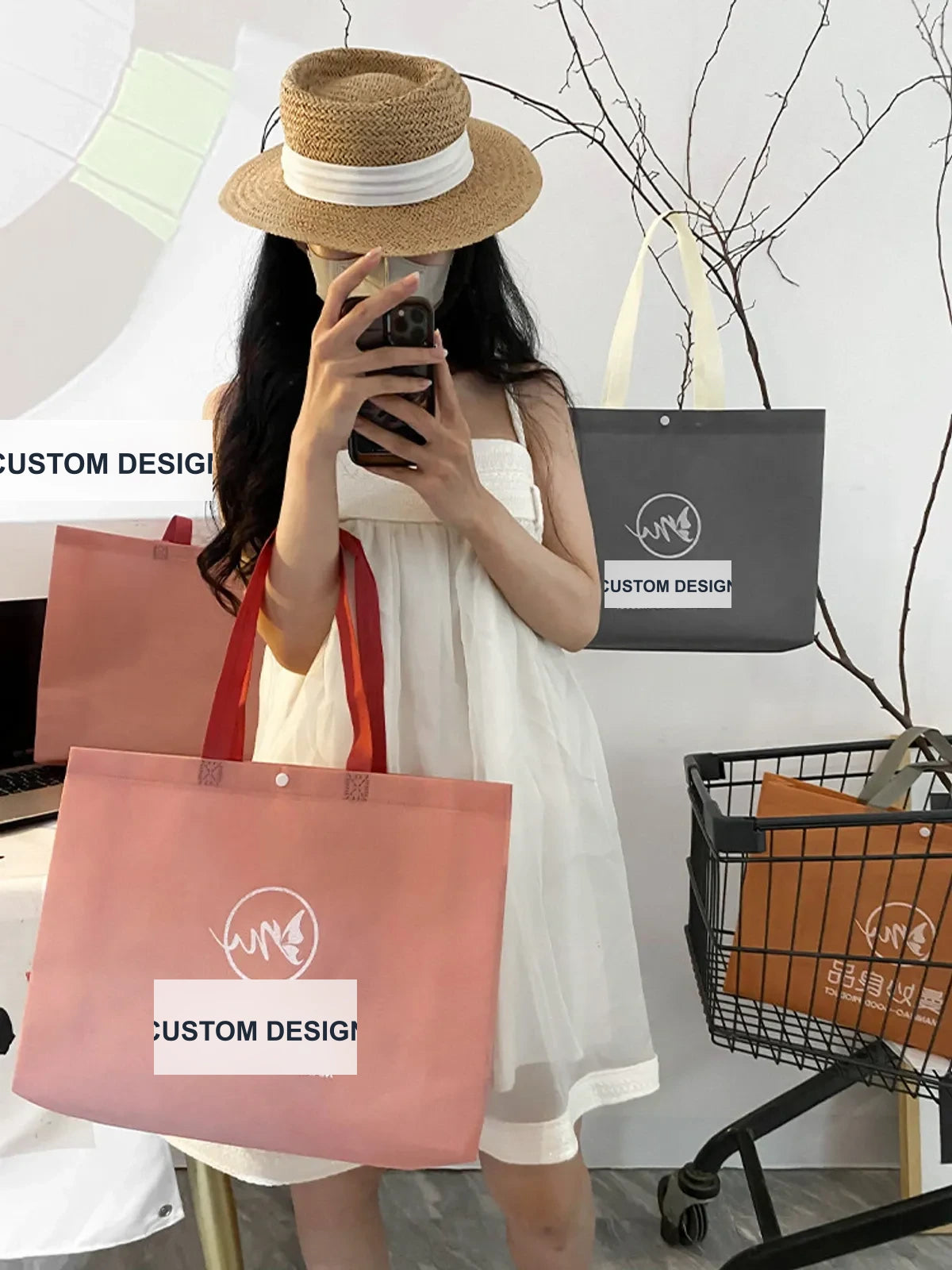 Boutique Non-Woven Tote Bags — 4 Styles product view 4
