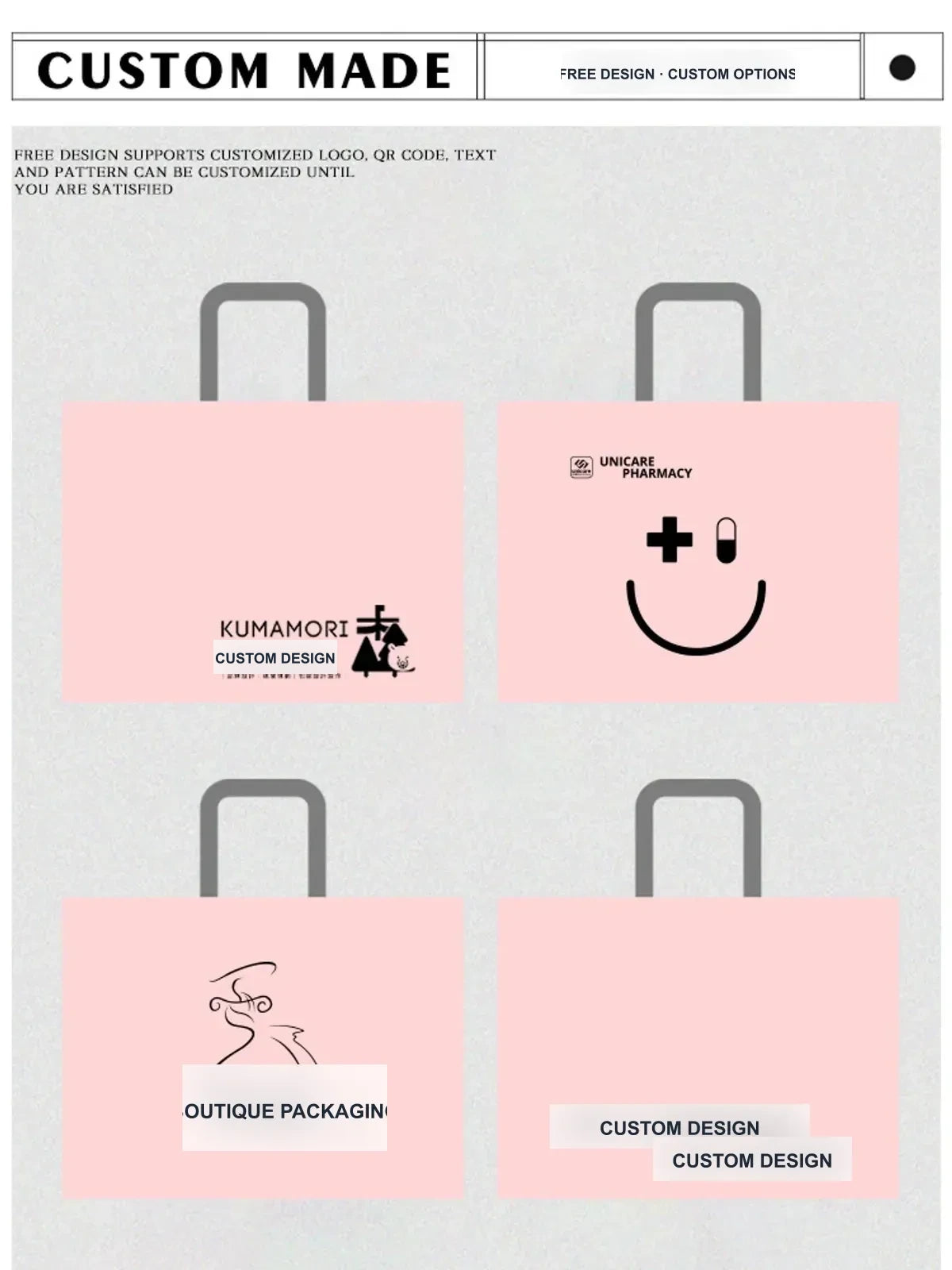Boutique Non-Woven Tote Bags — 4 Styles product view 5