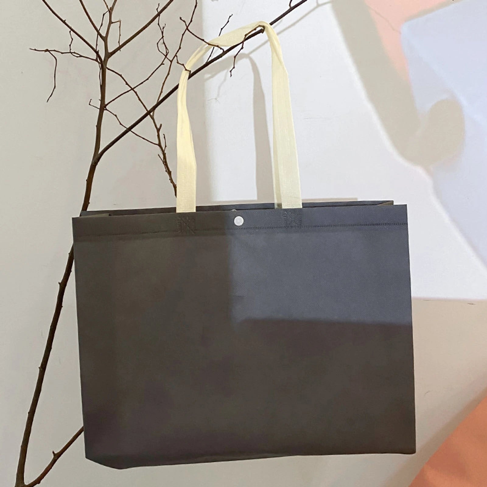 Boutique Non-Woven Tote Bags — 4 Styles — Gray